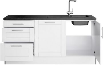 OPTIFIT Küche Ahus, 180 cm breit, wahlw.mit E-Geräten, Soft Close Funktion, MDF Fronten