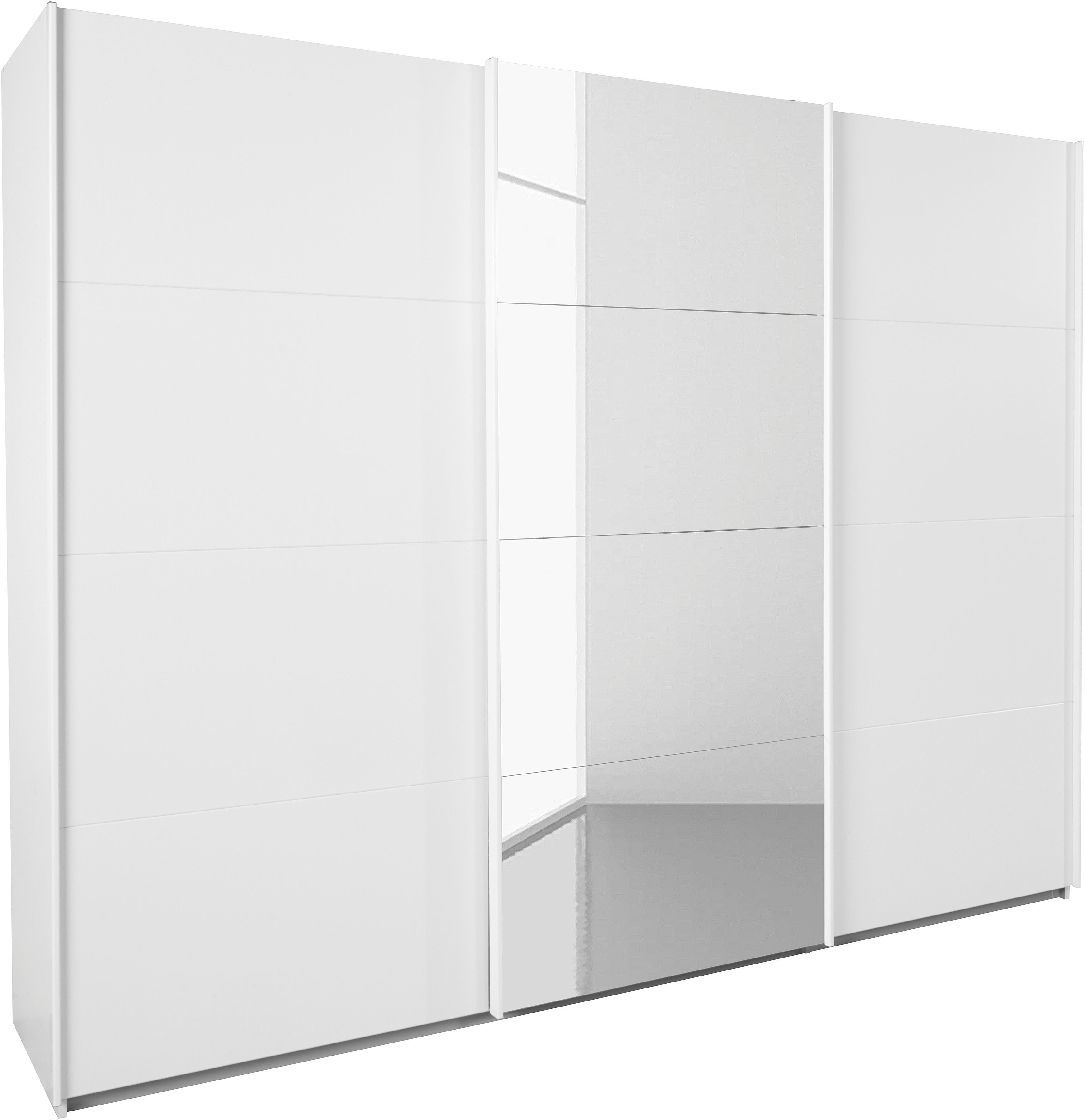 rauch Schwebetürenschrank Kleiderschrank Schrank Garderobe Wäscheschrank KEPAN inkl. Schubladen-Einsatz und extra Einlegeböden MADE IN GERMANY