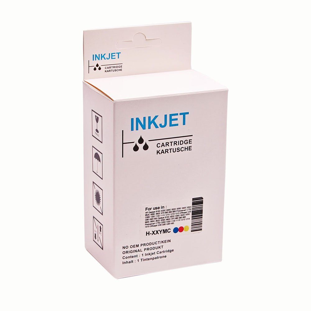 ABC Tintenpatrone (Kompatible Druckerpatrone für HP 62XL Color Deskjet 5645 5540 5542)