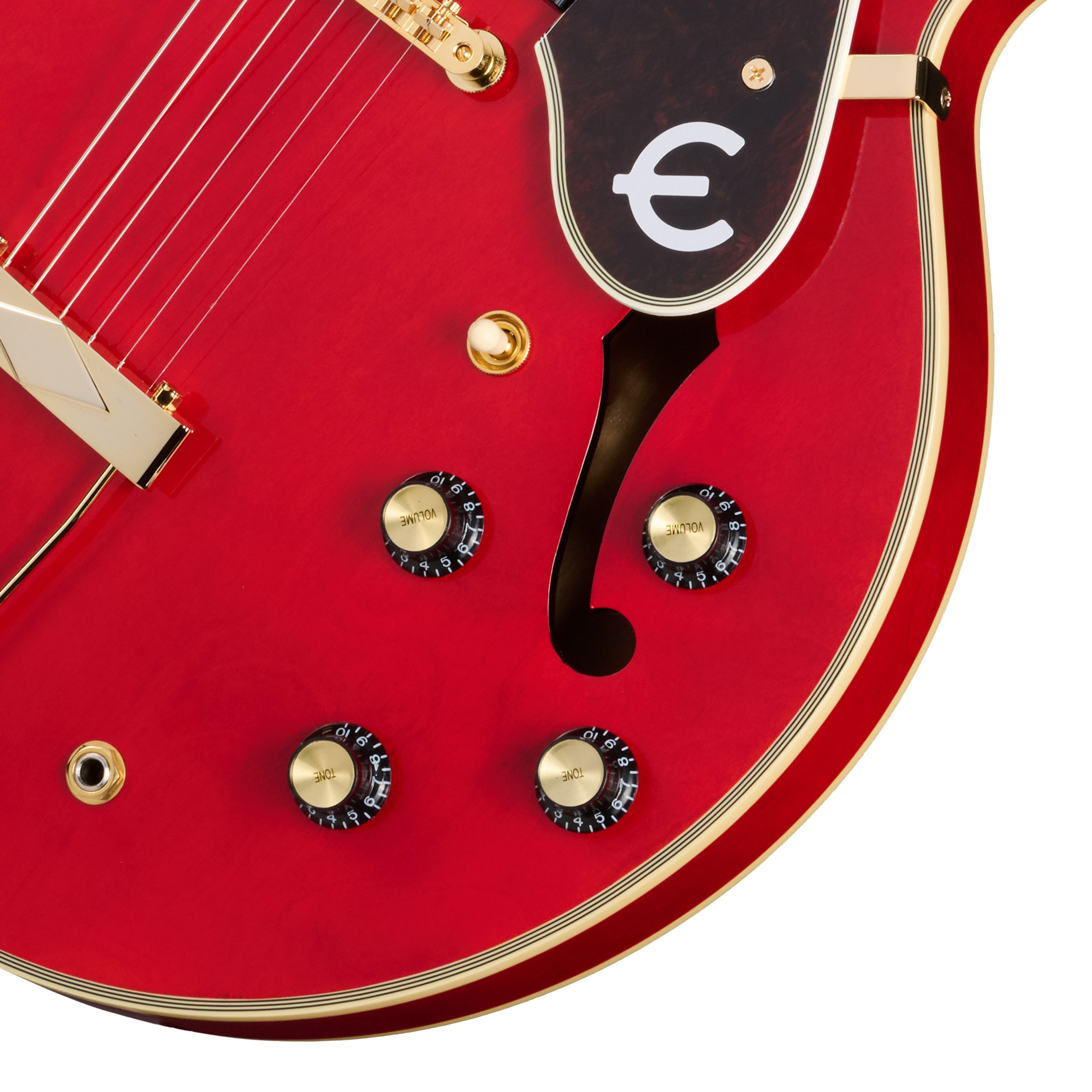 Epiphone E-Gitarre, E-Gitarren, Andere Modelle, Masterbilt Gem Archer Sheraton Cherry Red - E-Gitarre