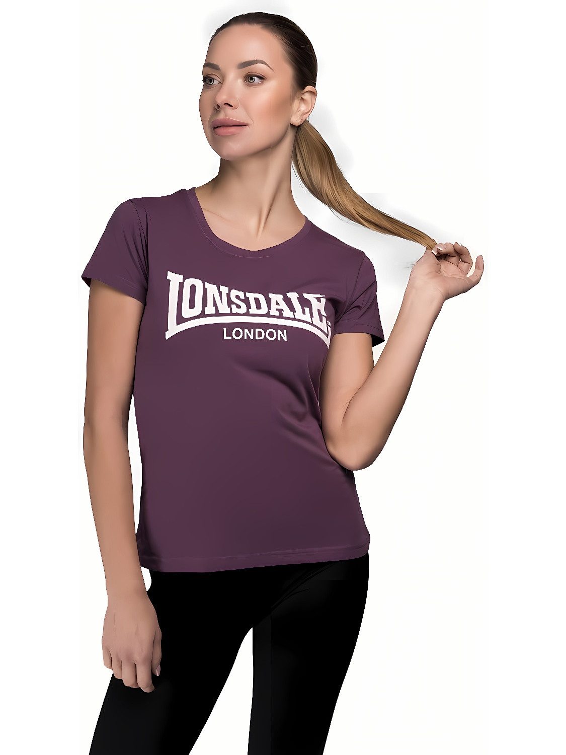 Aubergine/White