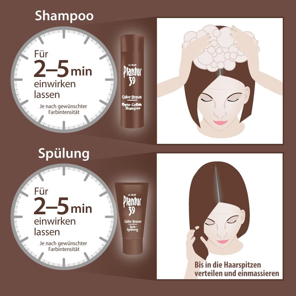 Plantur 39 Haarspülung Color Braun Farb-Spülung 150 ml, 1-tlg.