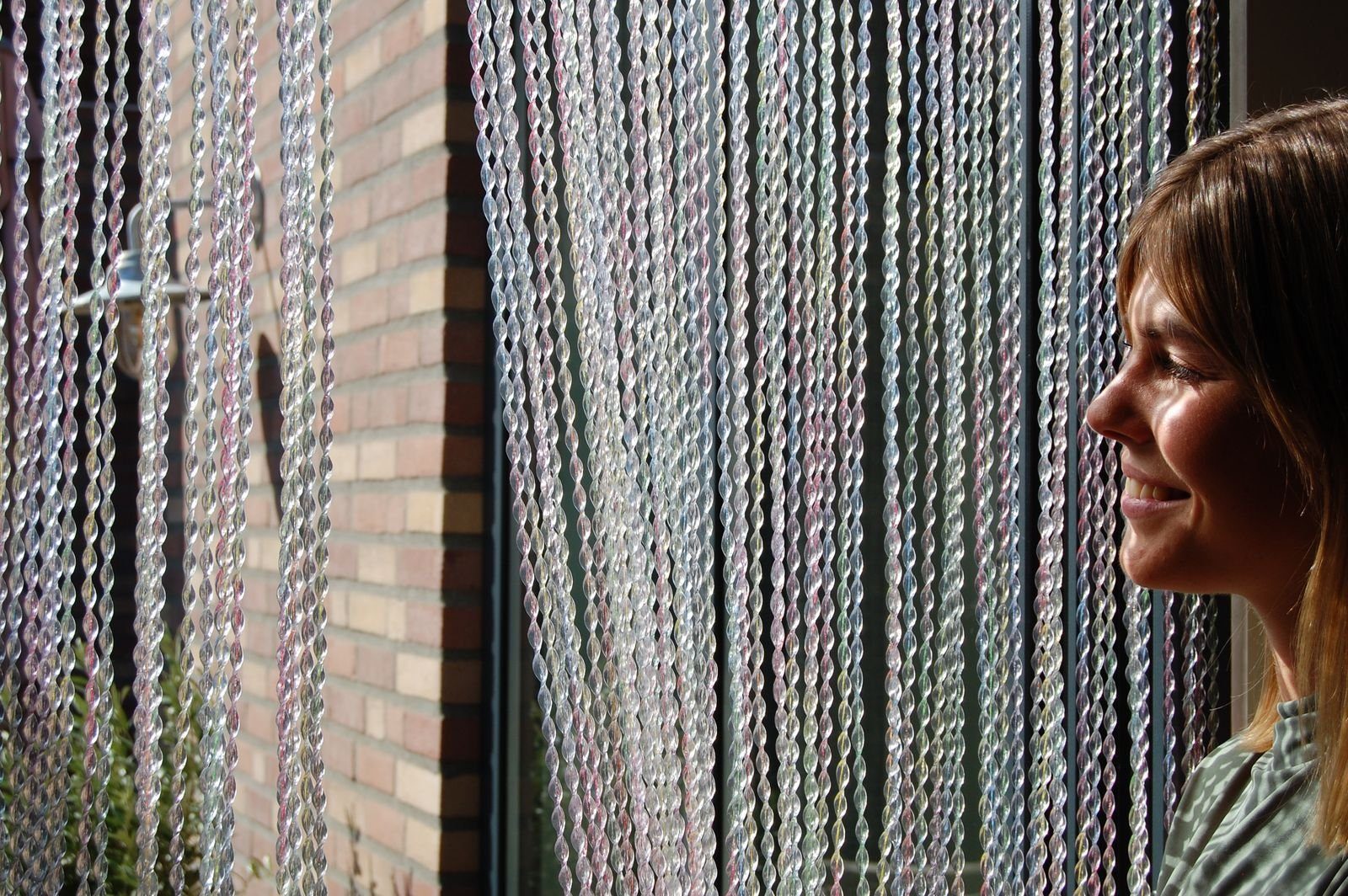 Breite cm, 120 kürzbar Tenda Insektenschutz-Vorhang - und individuell 1 230 XL Streifenvorhang Länge La NAPOLI PVC La x bunt, Tenda
