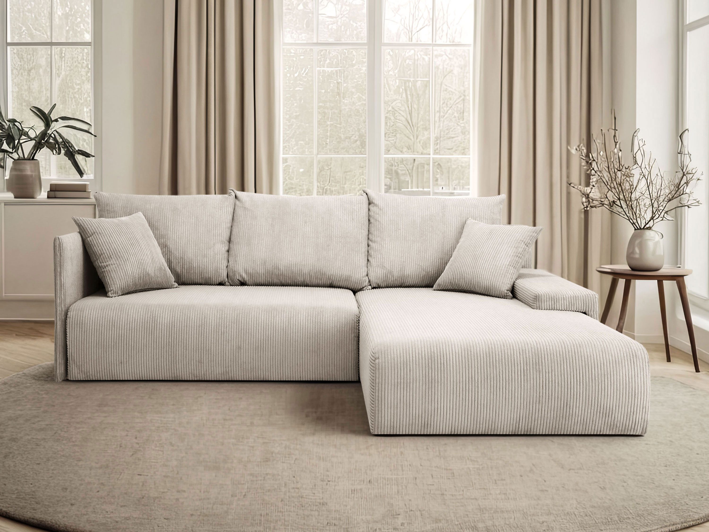 Lookway Ecksofa LAVIO in L-Form mit Schlaffunktion und Bettkasten, 246x188x günstig online kaufen