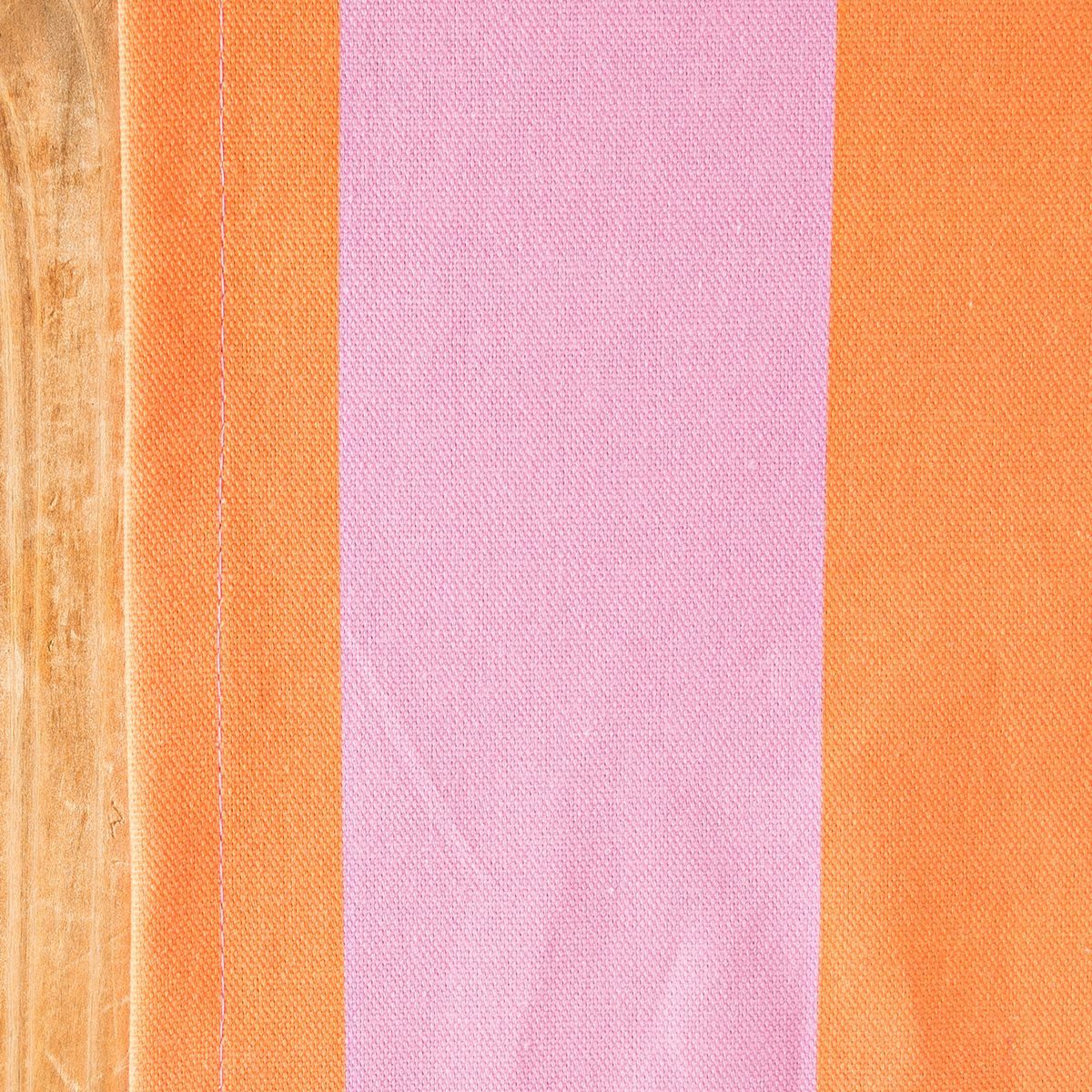 SCHÖNER LEBEN. Tischläufer Tischläufer Streifen orange pink 40x160cm von SCHÖNER LEBEN., Digitaldruck