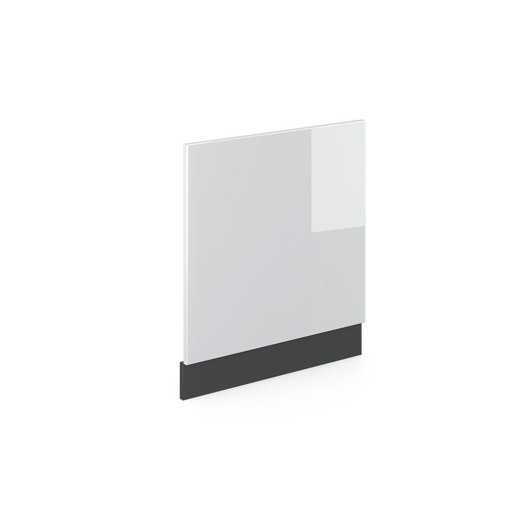 Vicco Frontblende R-Line, Weiß Hochglanz/Anthrazit, 60 cm ohne Arbeitsplatte (1 St)