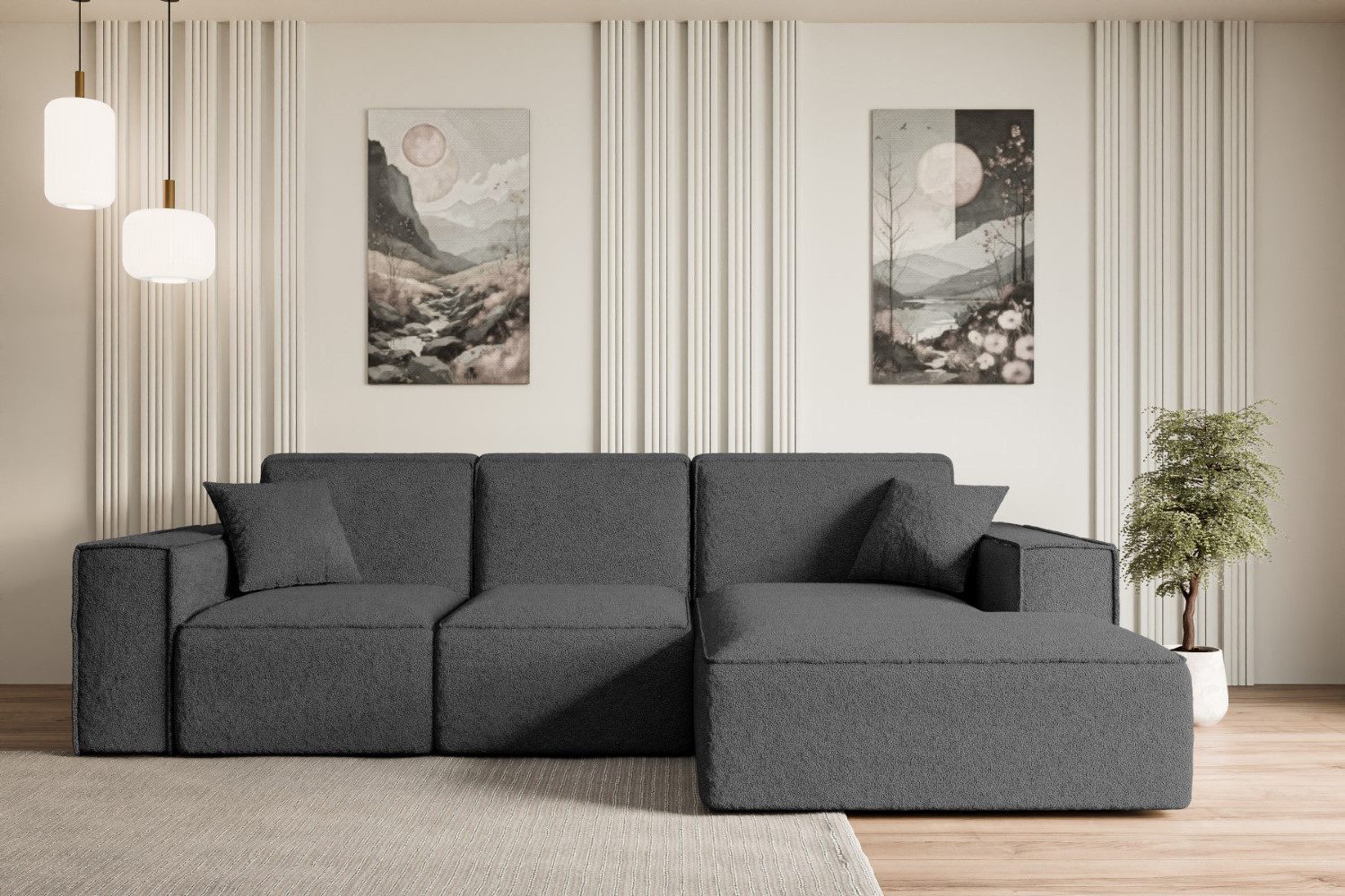 ALTDECOR Ecksofa SERRA-L-S, Couch mit Schlaffunktion, günstig online kaufen