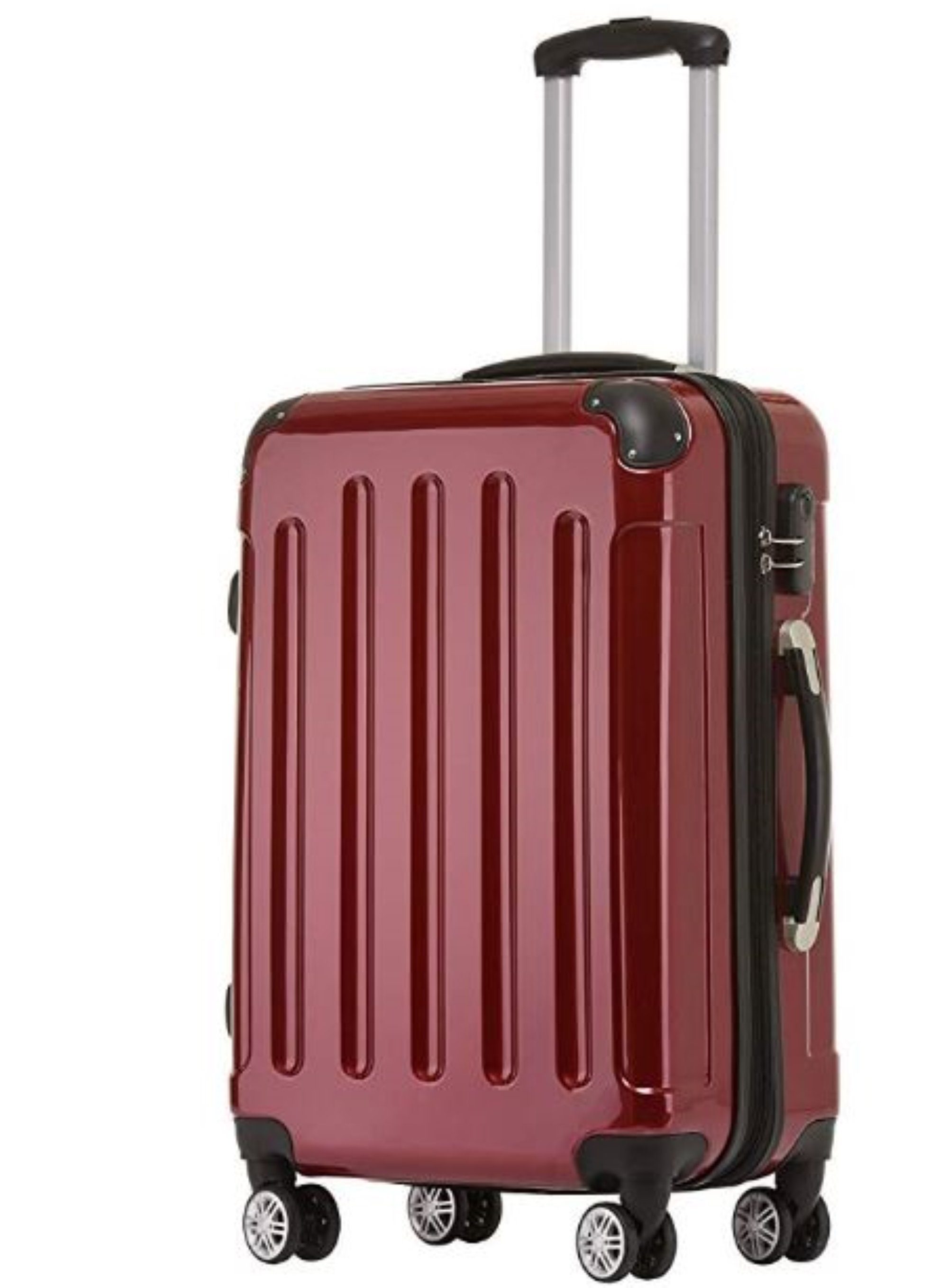 115/138L Farben - - - Rollen 75cm - XL - Beibye 4 rot - Light div. Dehnfalte Hartschalen-Trolley