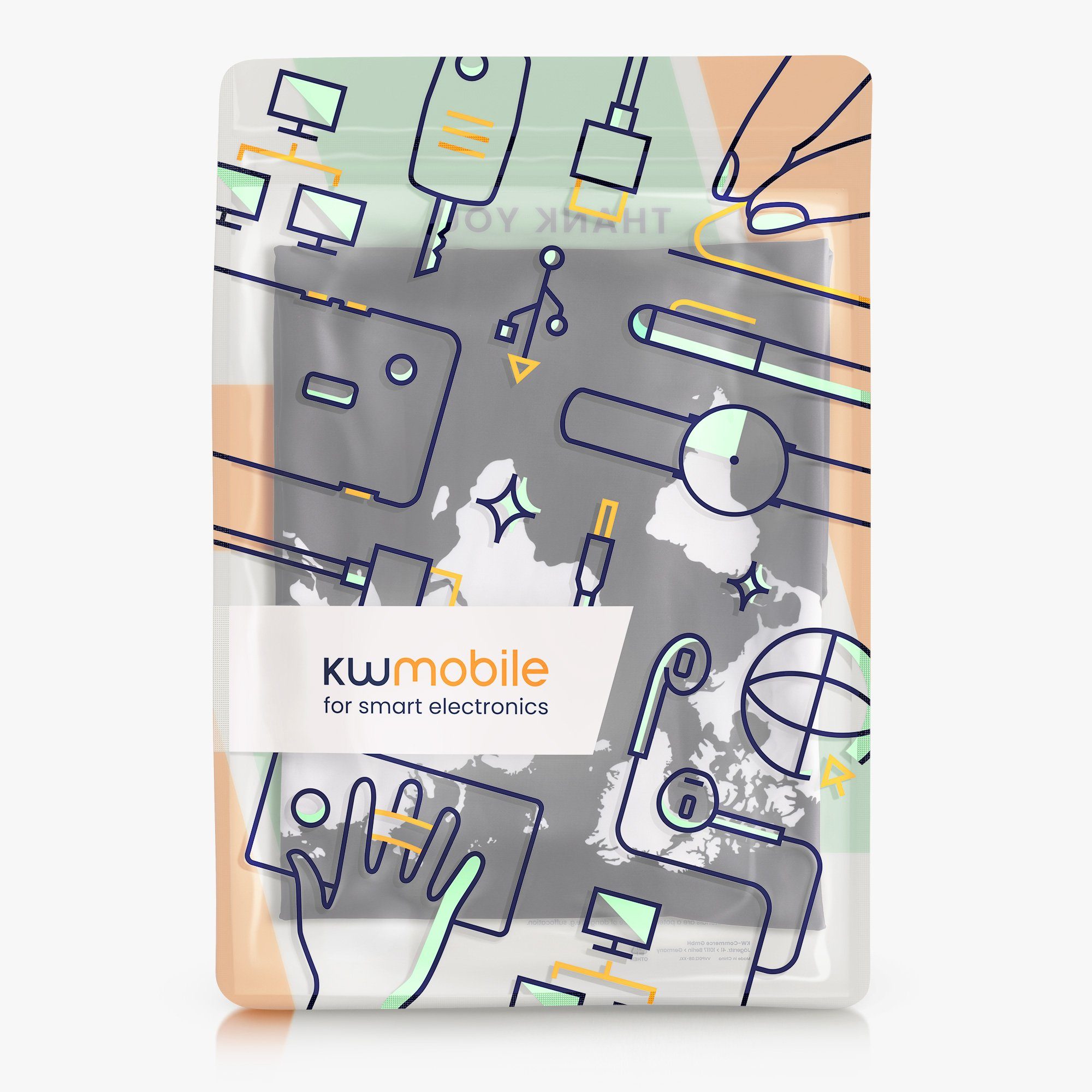 kwmobile Kofferhülle Koffer Hülle Größe Koffer (L), Elastische Kofferschutzhülle mit Reißverschluss - Reisekoffer Überzug – Bild 5 von 5