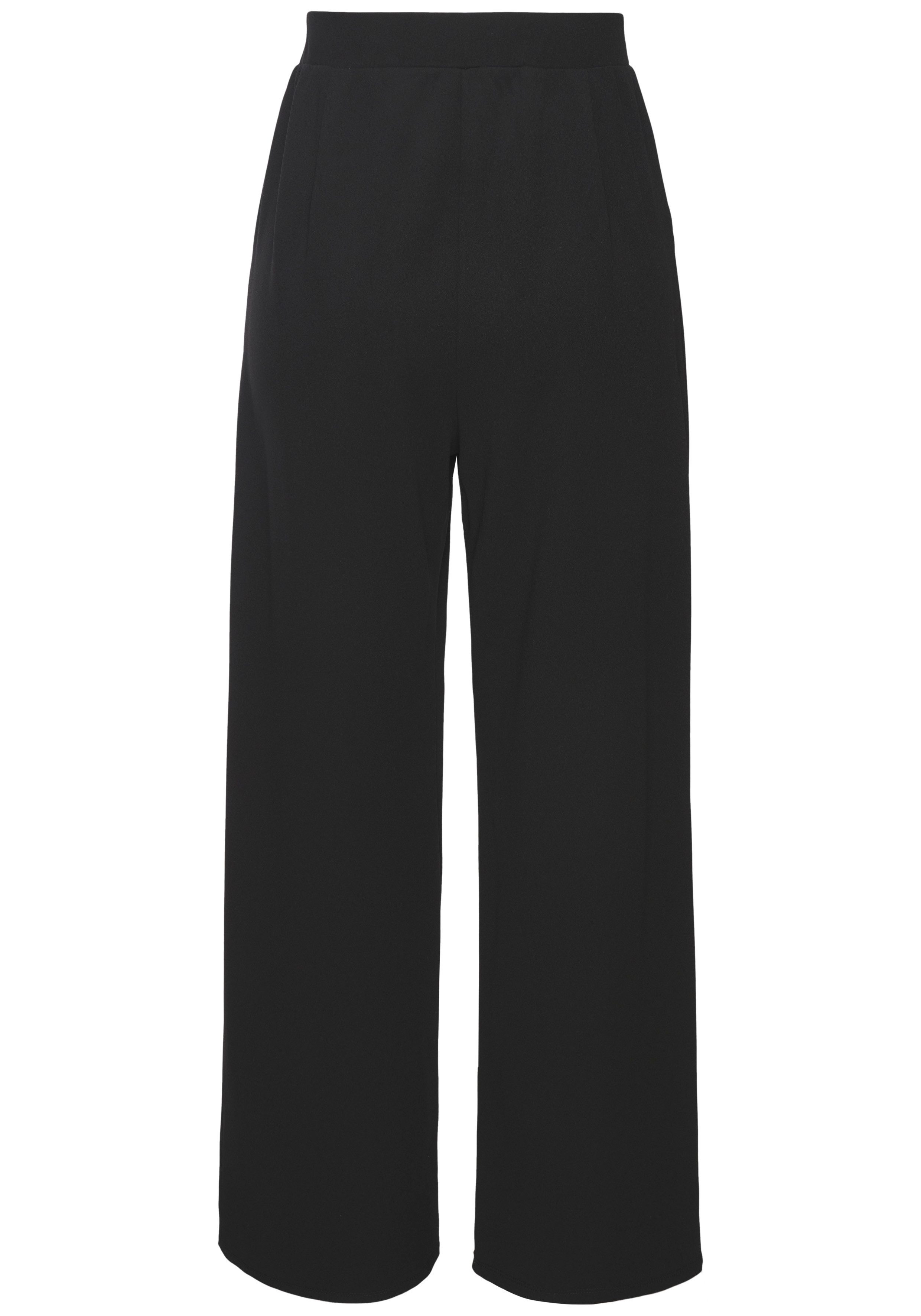 LASCANA Schlupfhose aus bügelfreier Ware mit weitem Bein Sommerhose, sommerlich elegant, Business chic