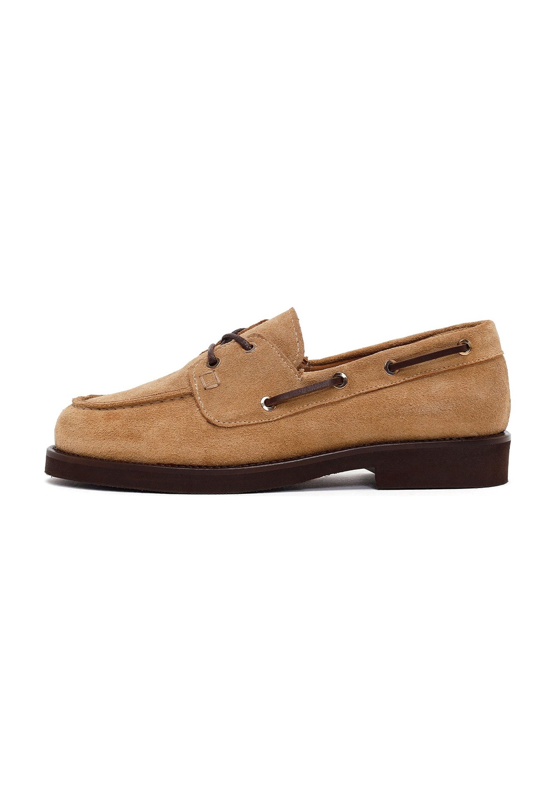 Derimod Leder Schnür-Bootsschuhe Loafer