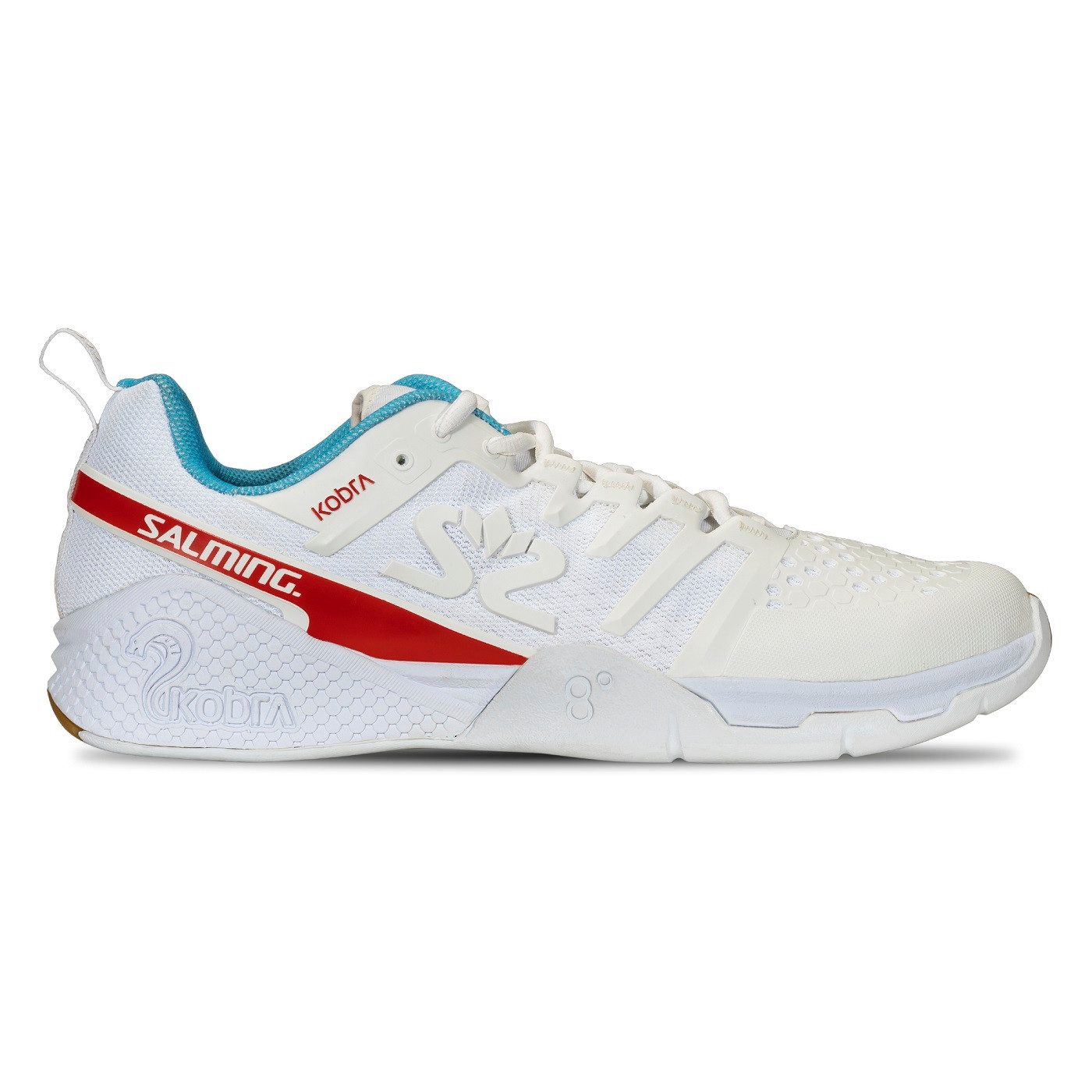 SALMING Hallen-Indoorschuhe Kobra 3 (Dämpfung) weiss/blau Herren Badmintonschuh