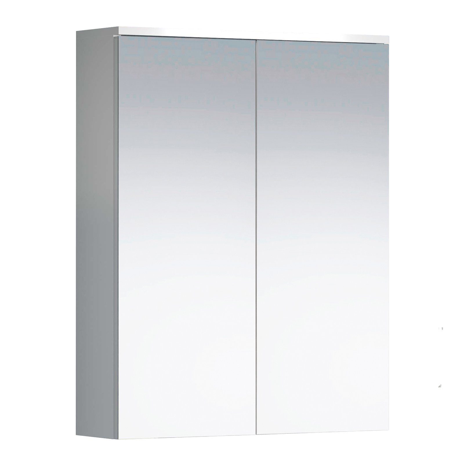 trendteam Spiegelschrank Spiegelschrank Spiegel Badspiegel Schrank Weiß Melamin 60x78x18cm