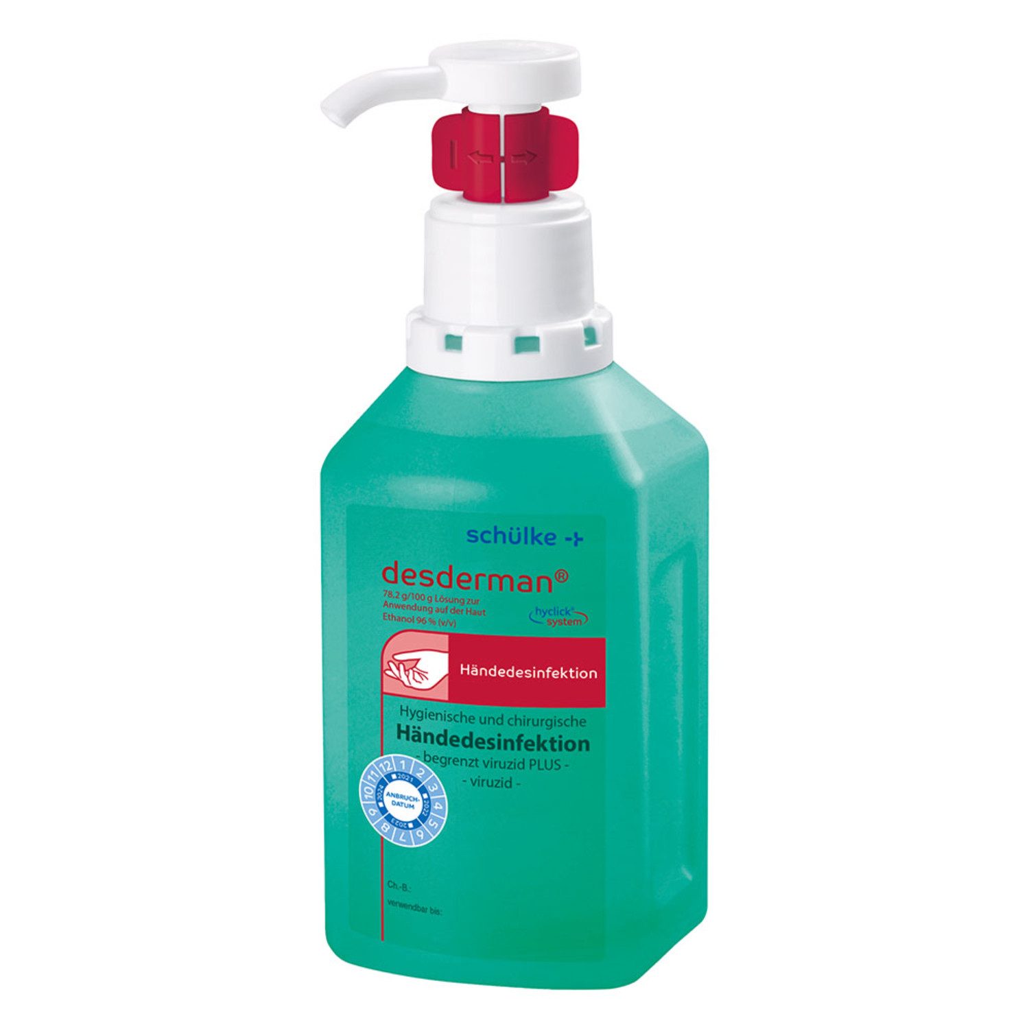 SCHÜLKE & MAYR GmbH Schülke Desderman Hyclick Händedesinfektion 500 ml Hand-Desinfektionsmittel