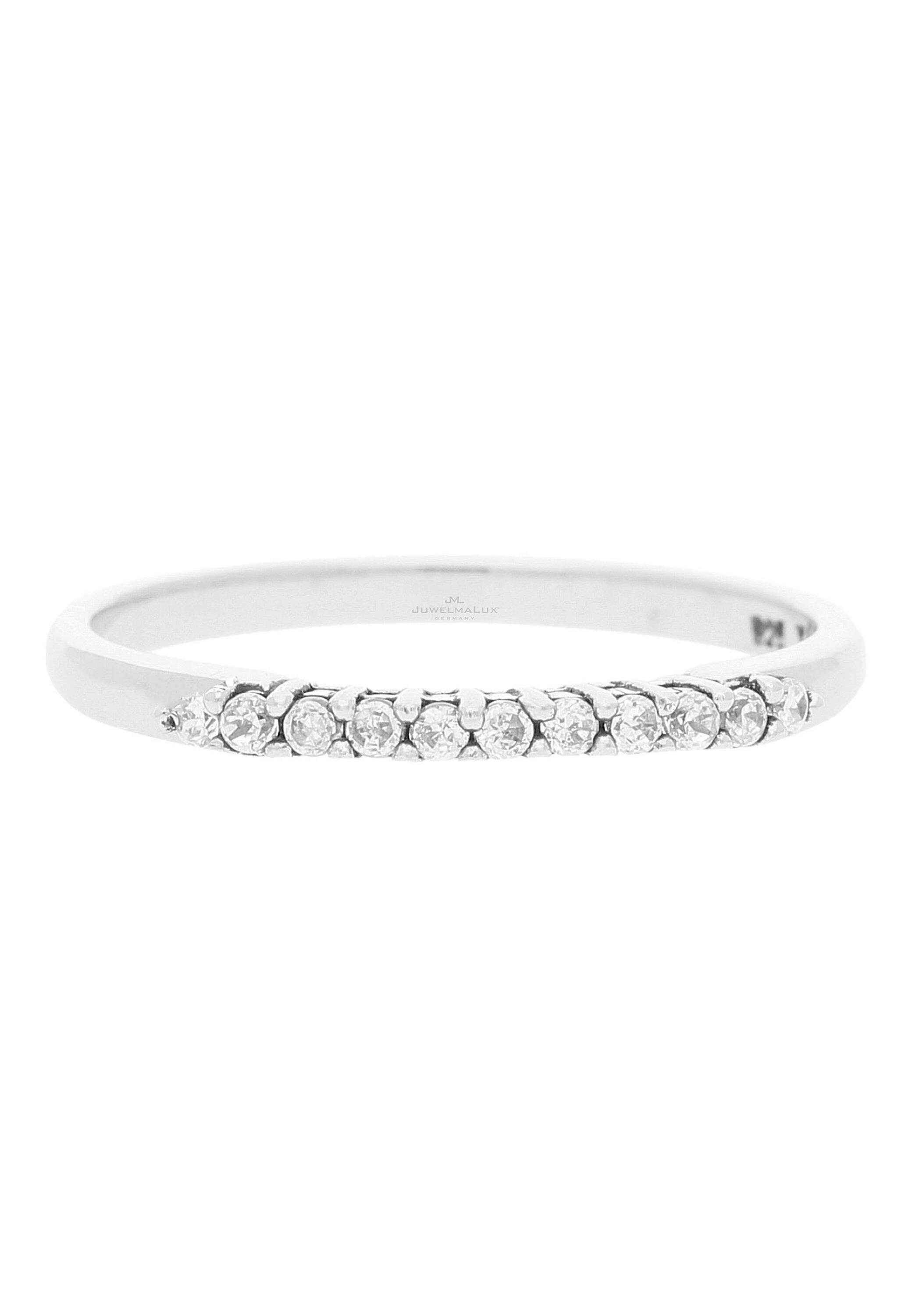 JuwelmaLux Silberring Ring 925/000 Sterling Silber mit synth Zirkonia