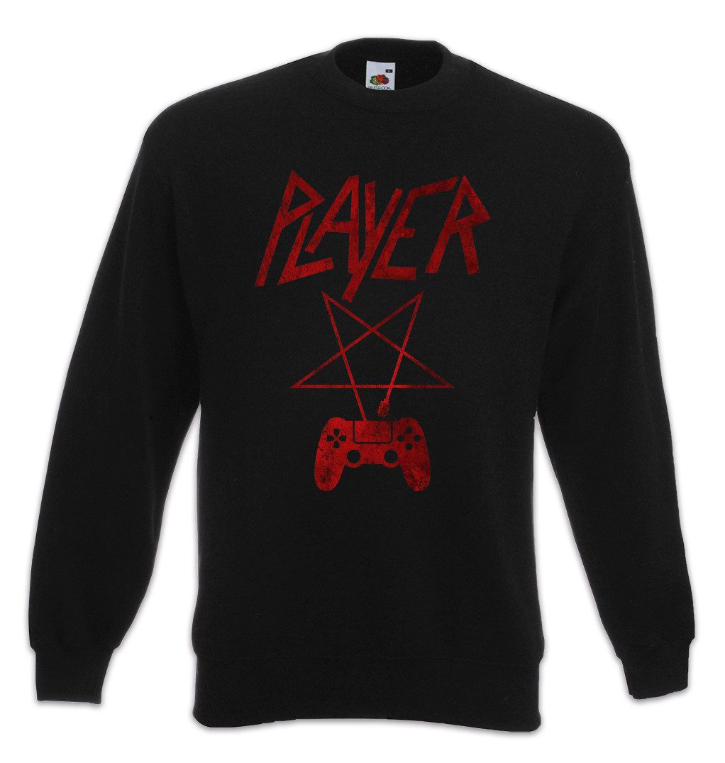 Sweatshirt Player P Sweatshirt Pentagramm Logo Pentacle Slayer Gamer Gaming