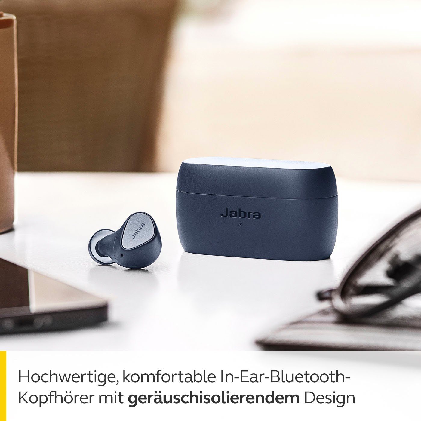 Jabra Elite 3 (Geräuschisolierung, Alexa, Assistant, Google Siri, Navy In-Ear-Kopfhörer Bluetooth)