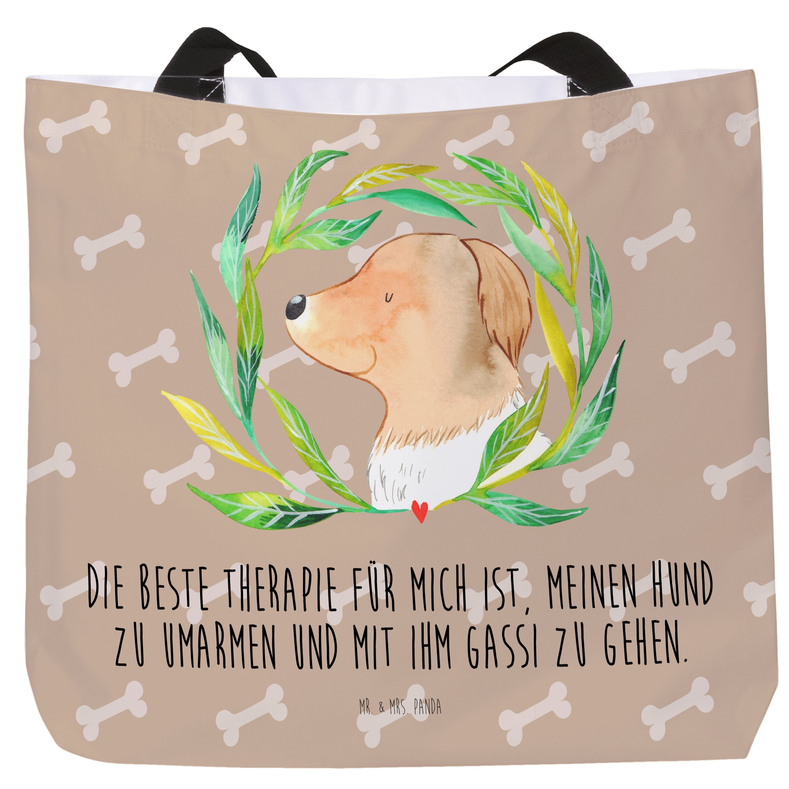 & Freizeittasche, Hund Ranke Shopper Mr. Hundeglück Mrs. - - Panda Geschenk, (1-tlg) Hundeliebe, Hunde
