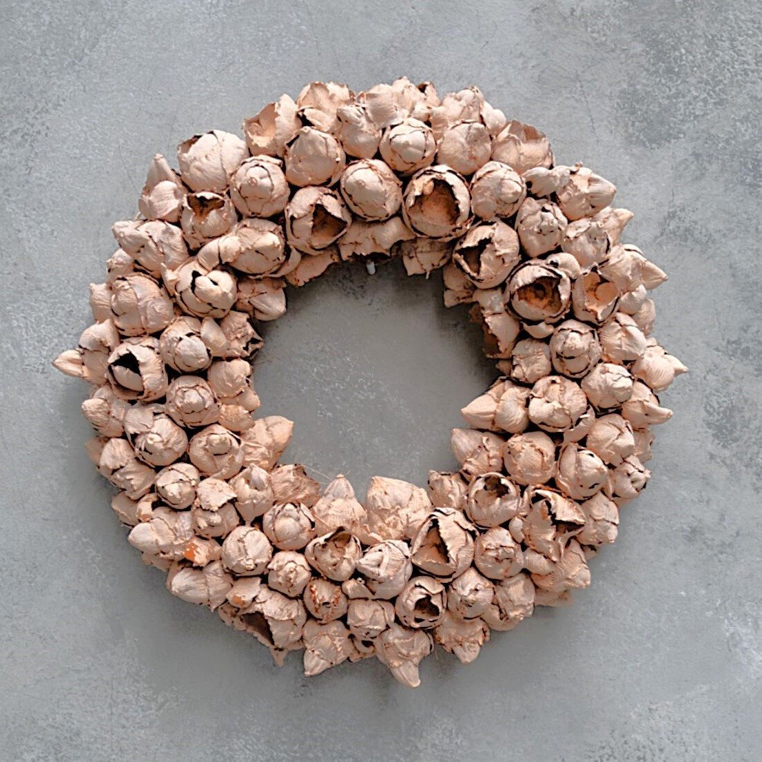 Couronne Dekokranz Deko Kranz Terracotta Naturmaterialien Kokos Sommerlich 40 cm