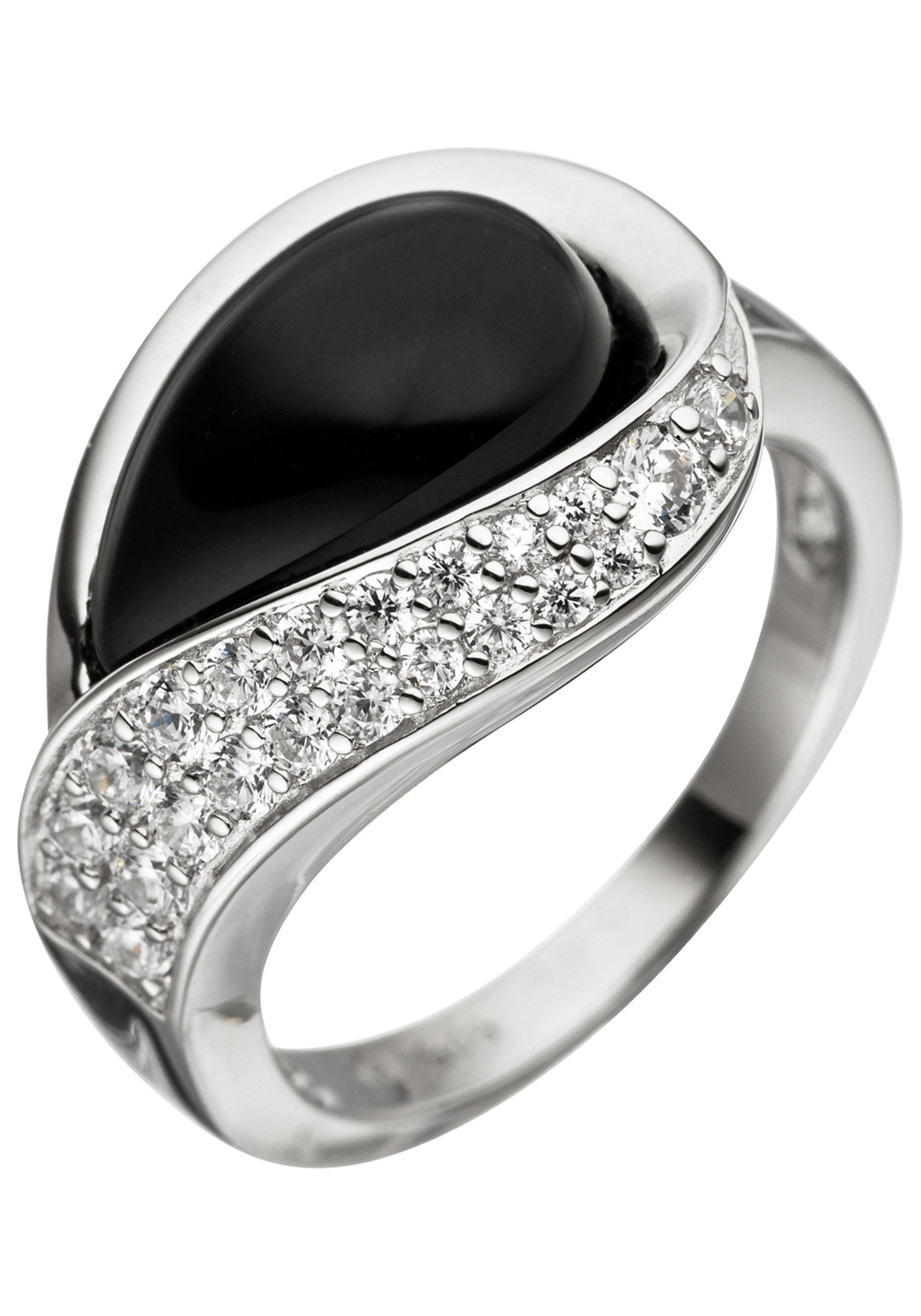 JOBO Silberring, 925 Silber mit Onyx günstig online kaufen
