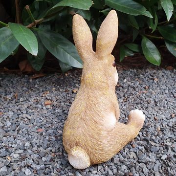 Aspinaworld Gartenfigur Gartenfigur sitzende Hasen Figur 16 cm