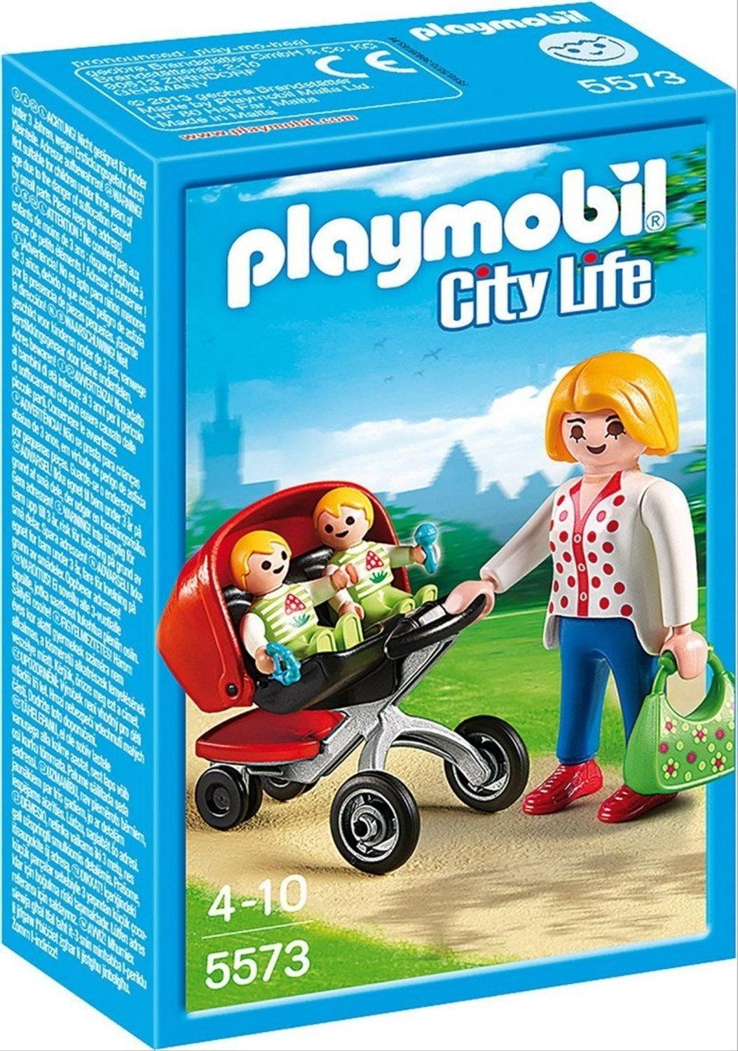 Playmobil® City Life Zwillingskinderwagen Konstruktions-Spielset, (Zwillingskinderwagen), Made in Europe