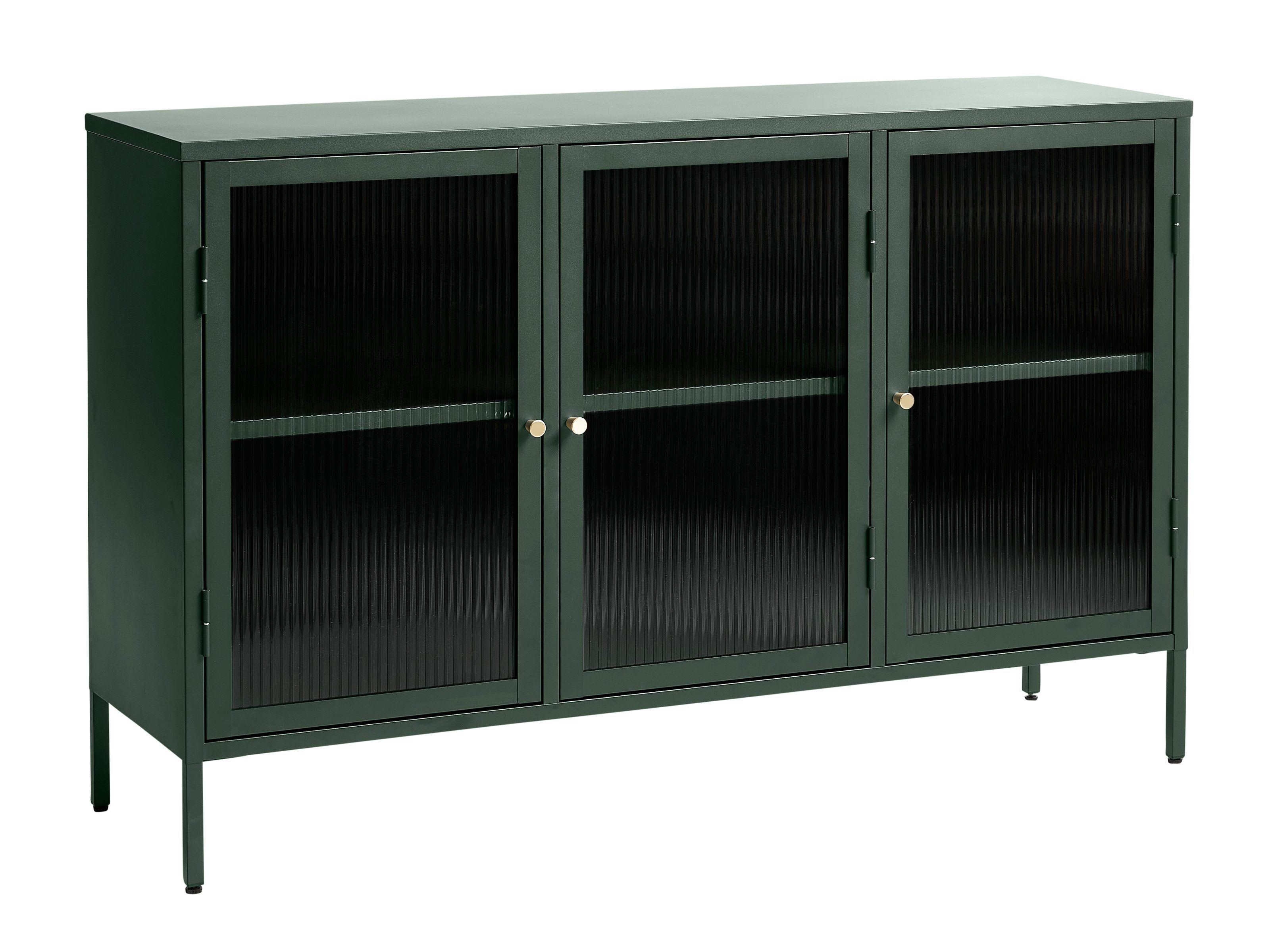 möbelando Sideboard BRONCO (B/H/T: 132x85x40 cm), aus Metall in grün