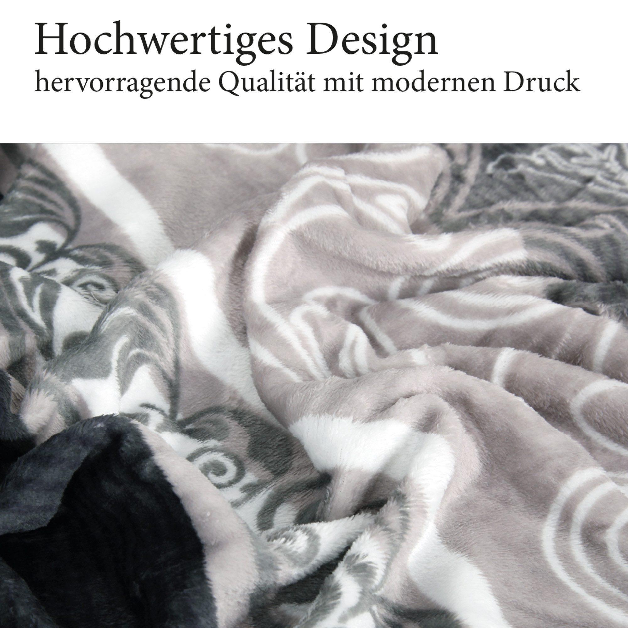 Wohndecke "Soft Touch" 130x170cm, Bestlivings, Flanelldecke, Mikrofaser Supersoft, Polyester, 40°C maschinenwaschbar – Bild 3 von 5