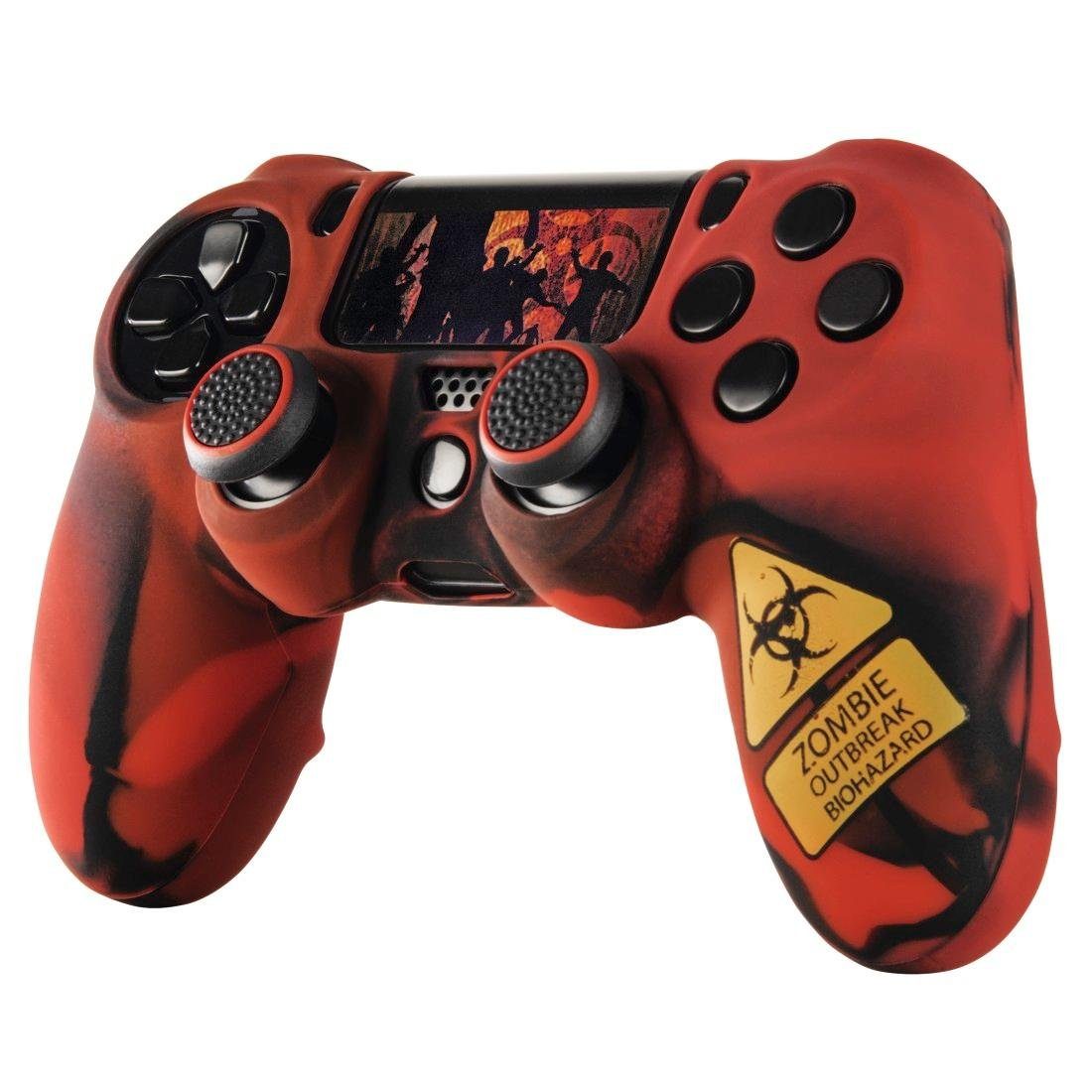 Hama 7in1-Zubehör-Set Undead für den 4 Zubehör PlayStation Dualshock PS4 Slim Pro 4 Controller