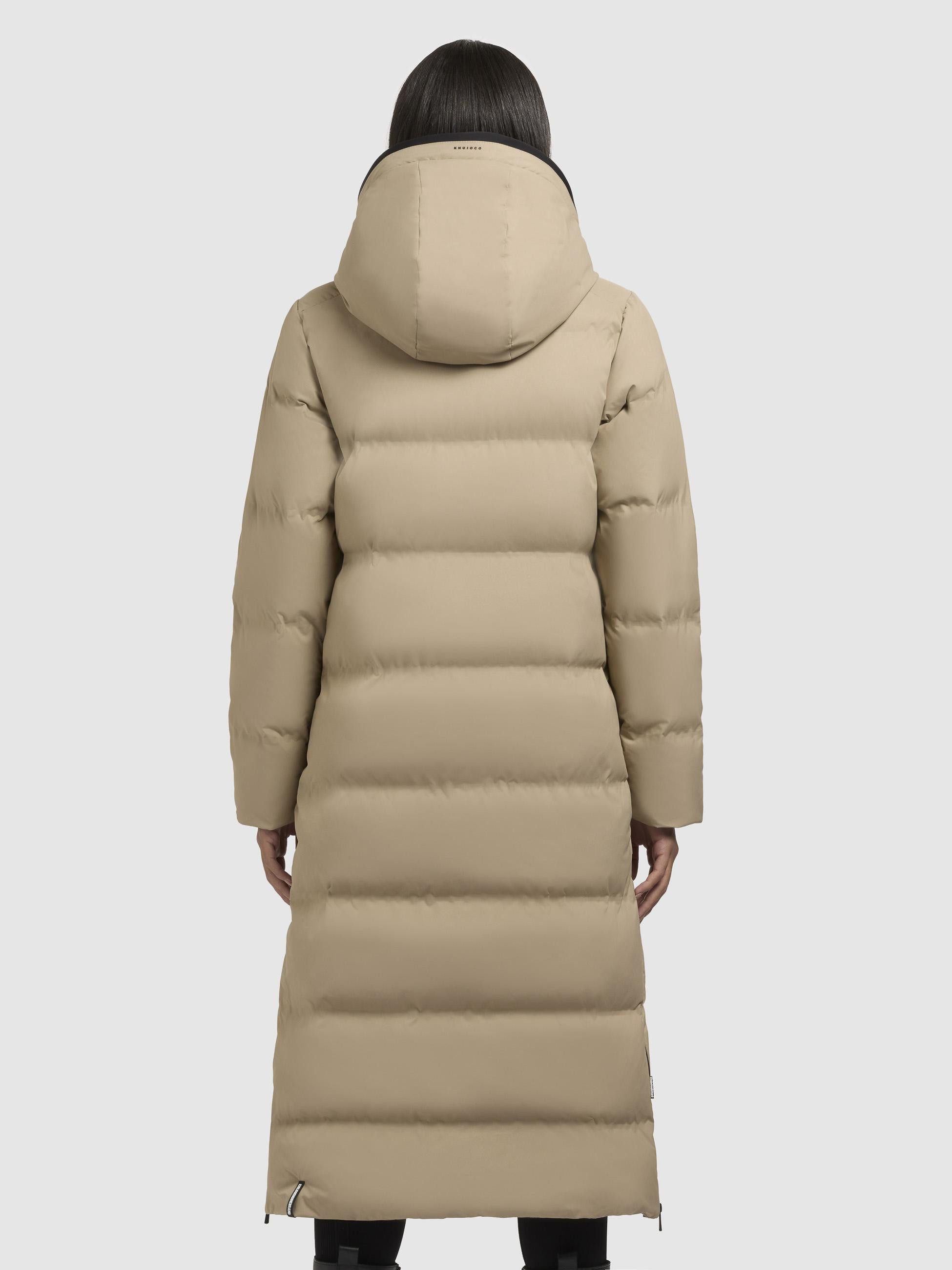 khujo Steppmantel Mayla2-YM Warmer Damen Wintermantel mit großer Kapuze