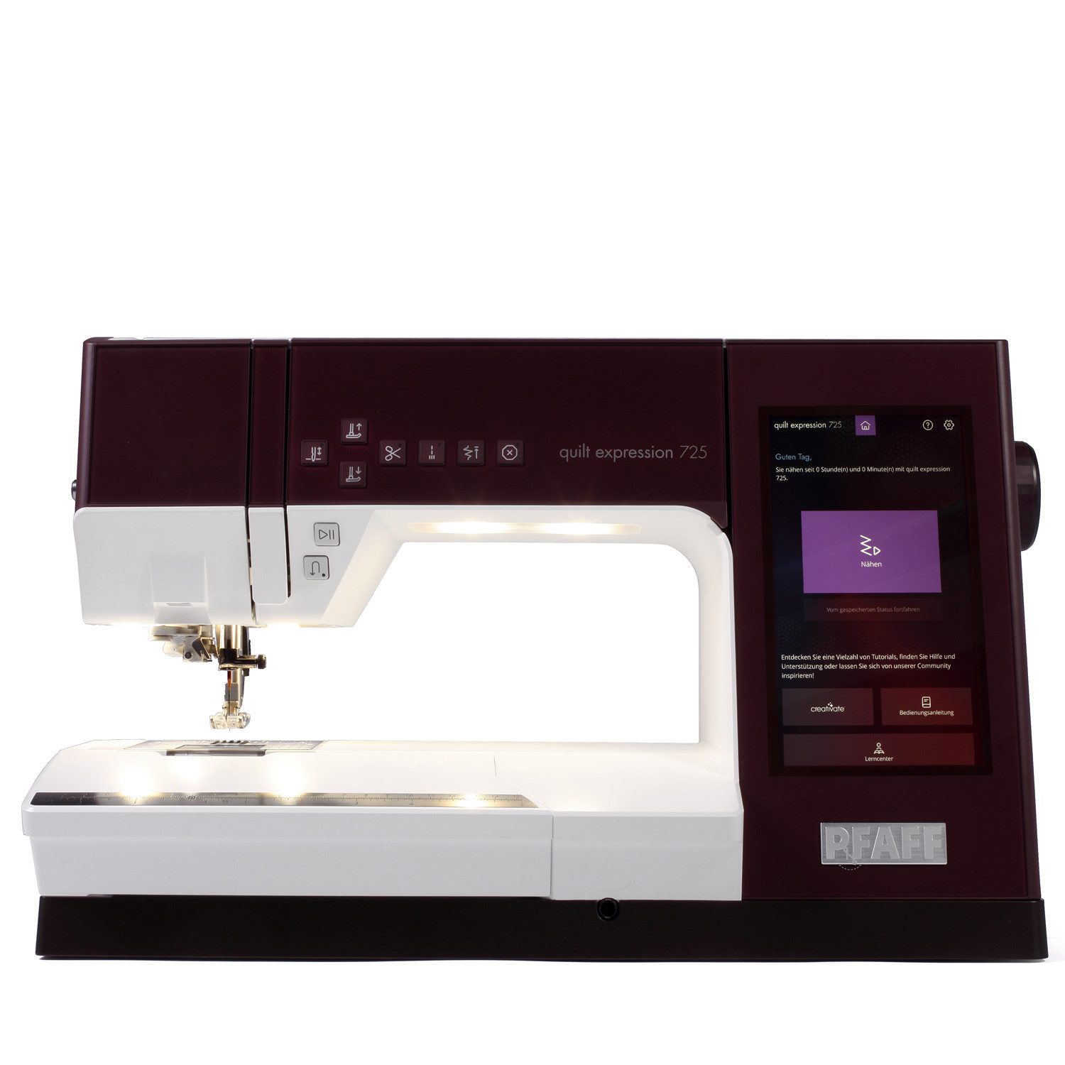 PFAFF Nähmaschine quilt expression 725, 730 Programme
