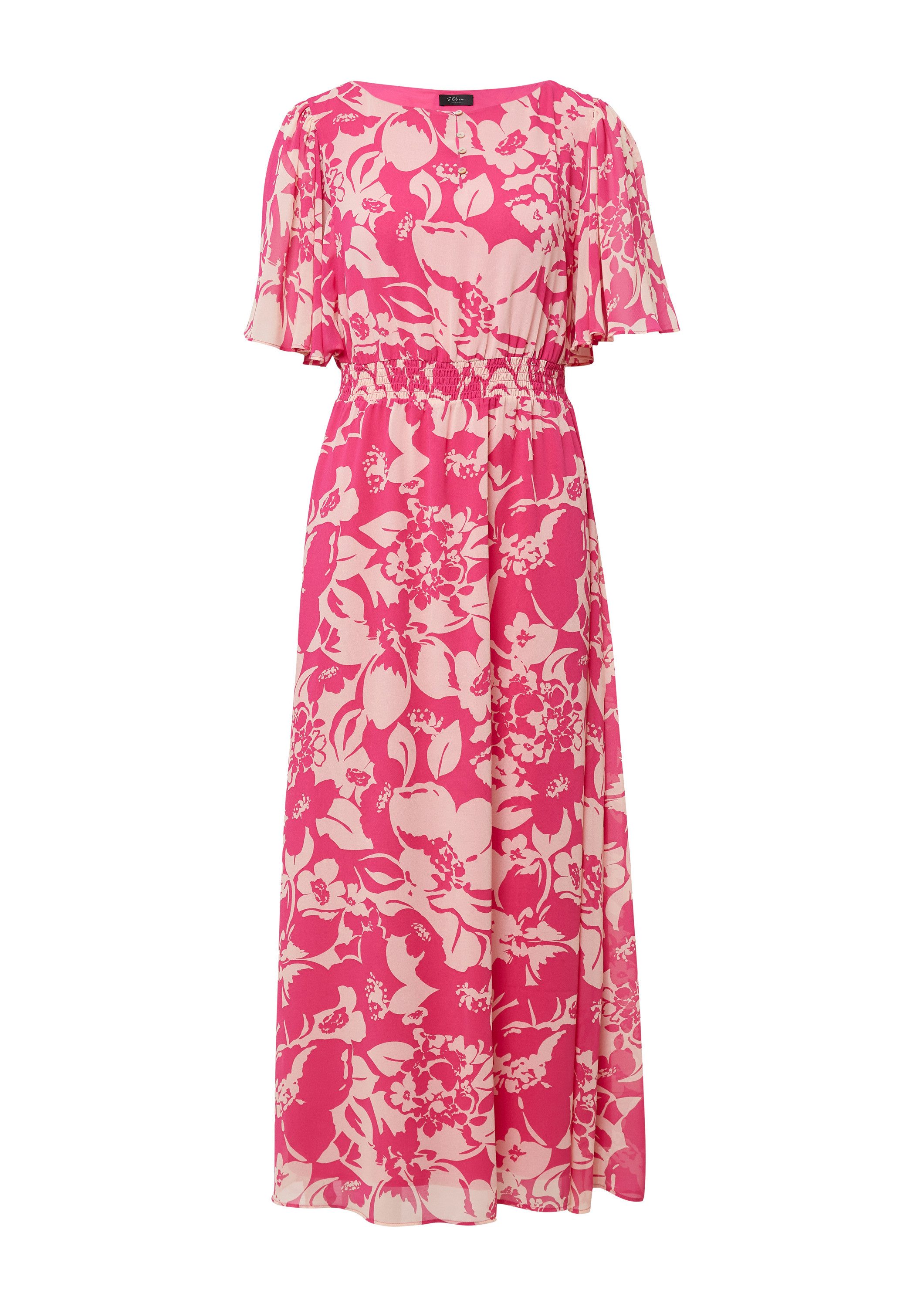 s.Oliver Maxikleid Kleid Maxikleid aus Chiffon mit Print günstig online kaufen