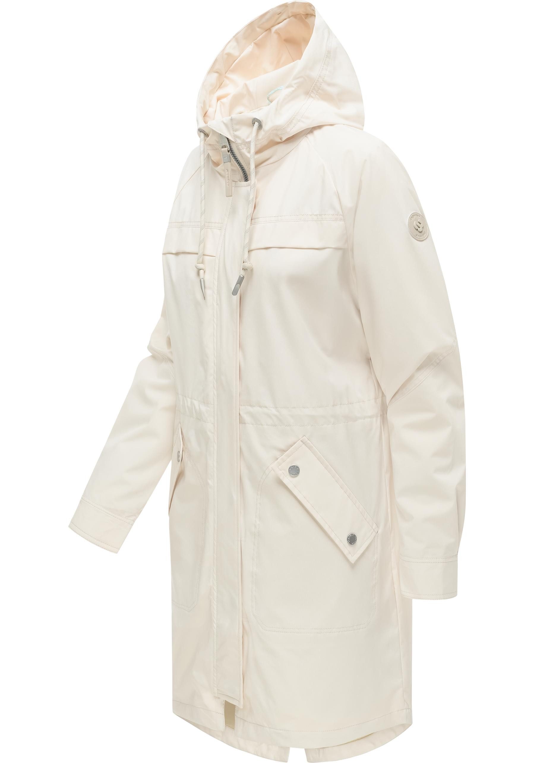 Ragwear Regenmantel Ximenna wasserdichter und atmungsaktiver Damen Übergangsparka