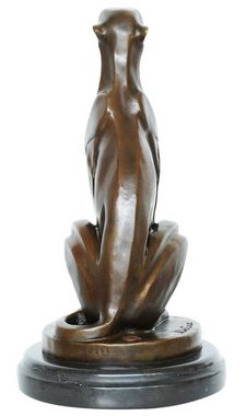 Aubaho Skulptur Bronzeskulptur Gepard im Antik-Stil Bronze Figur Statue - 29,7cm