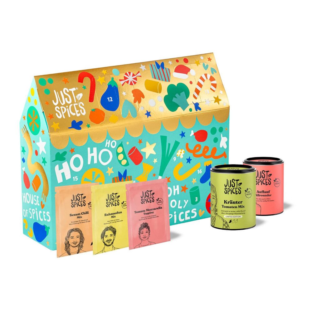 Just Spices Adventskalender Just Spices Adventskalender 2024 – Limited Edition (24-tlg), 24 Türchen mit exklusiven Mixen & Rezeptideen
