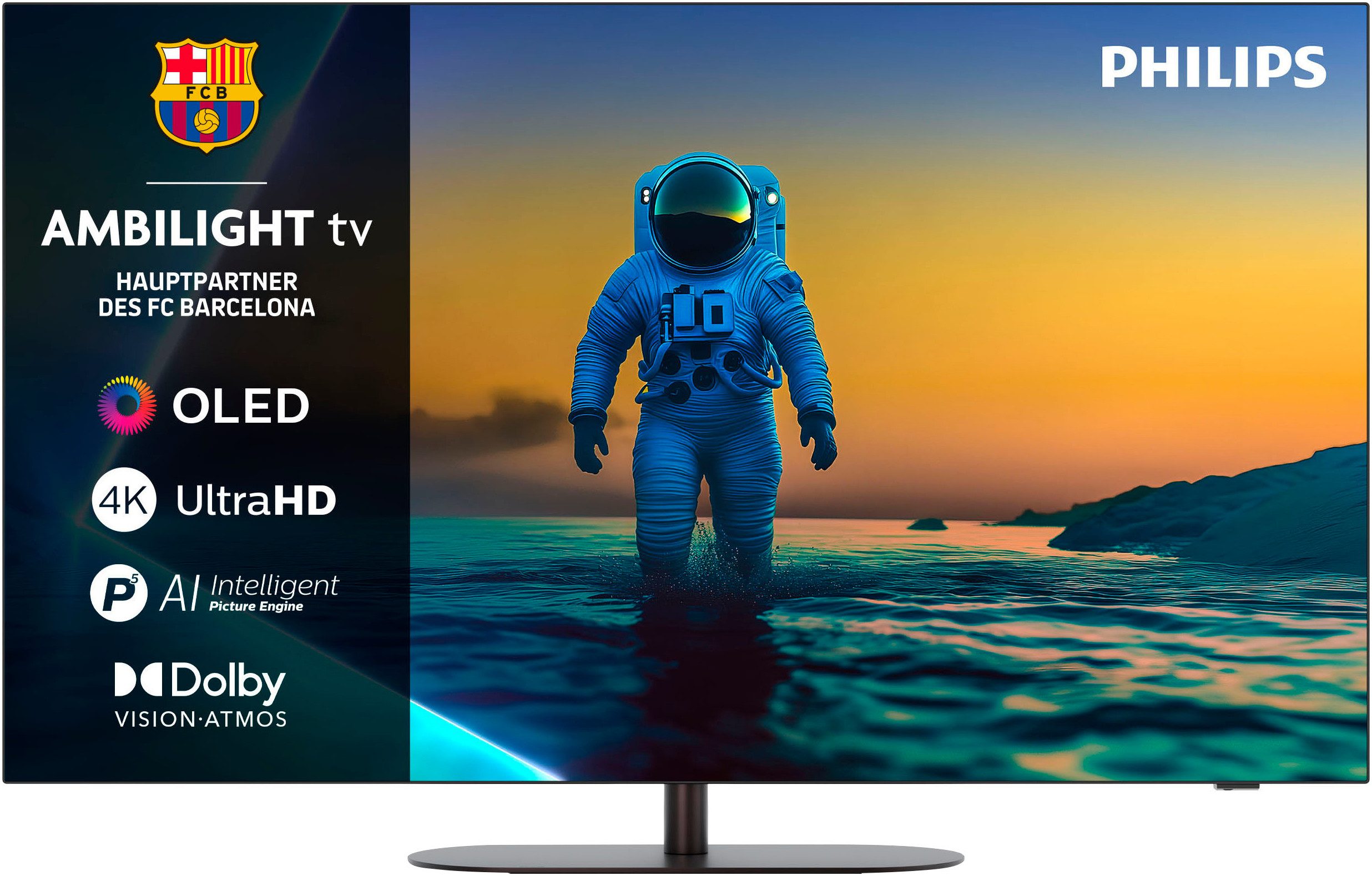 Philips OLED810 4K OLED Ambilight TV mit 48 Zoll (122 cm, 48OLED810/12, Dolby Vision, HDR10+, Dolby Atmos, 144Hz, Google TV)