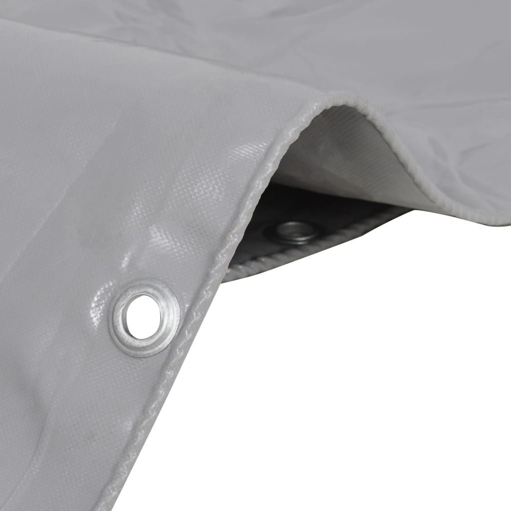 Abdeckplane 650 G/m² 2x3 M Grau günstig online kaufen