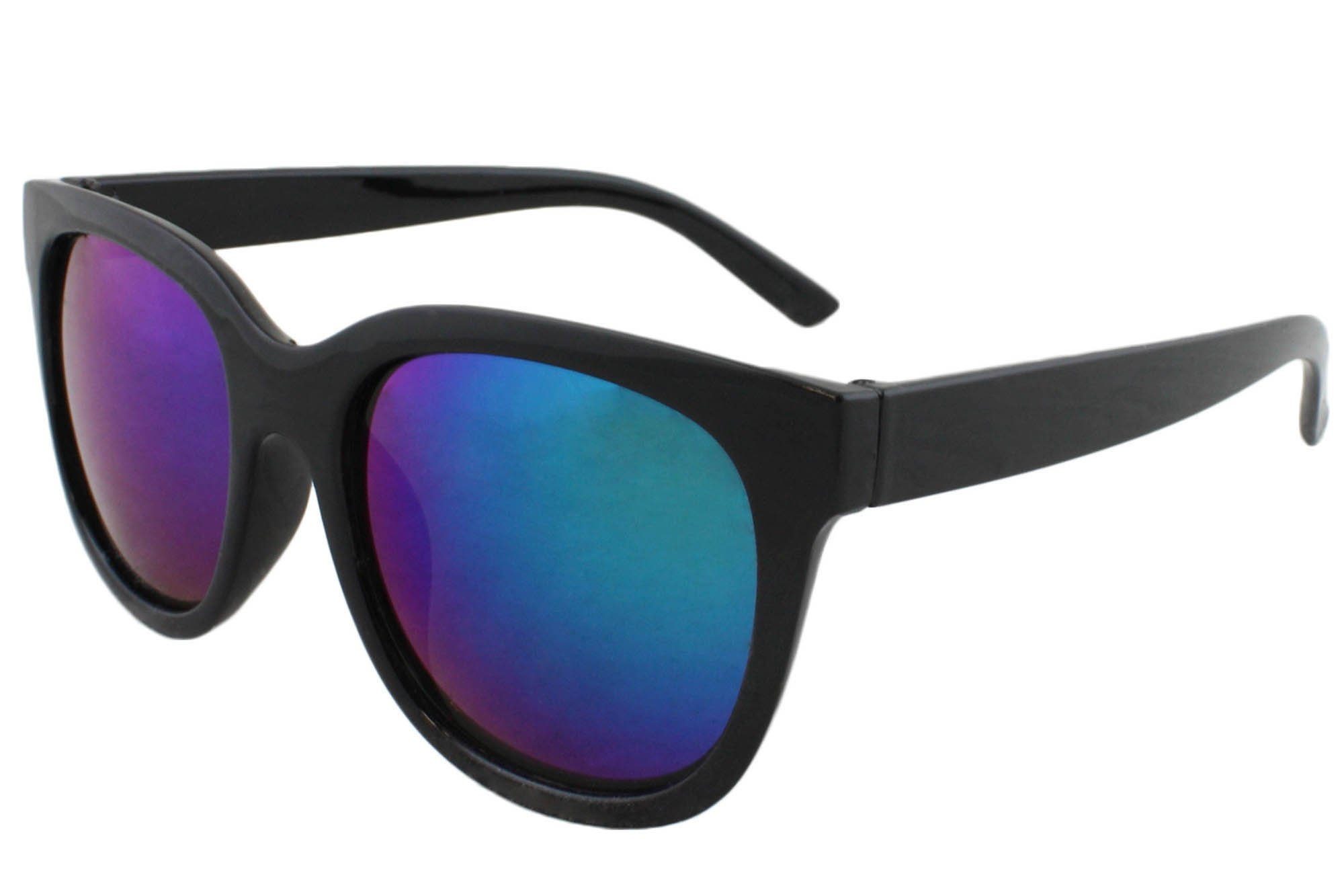 UV Brille Fun Sonia Agent Sommer Verspiegelt Originelli verspiegelt Sonnenbrille schwarz 400 Sonnenbrille