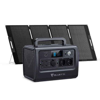 BLUETTI Stromerzeuger EB70 Solar Generator mit 200W Solar Panel, (mit 2 1000W AC Ausgängen Tragbare Powerstation kit für Autoreisen, Netzunabhängig, Stromausfälle, 1-tlg), 716Wh LiFePO4 Batterie-Backup