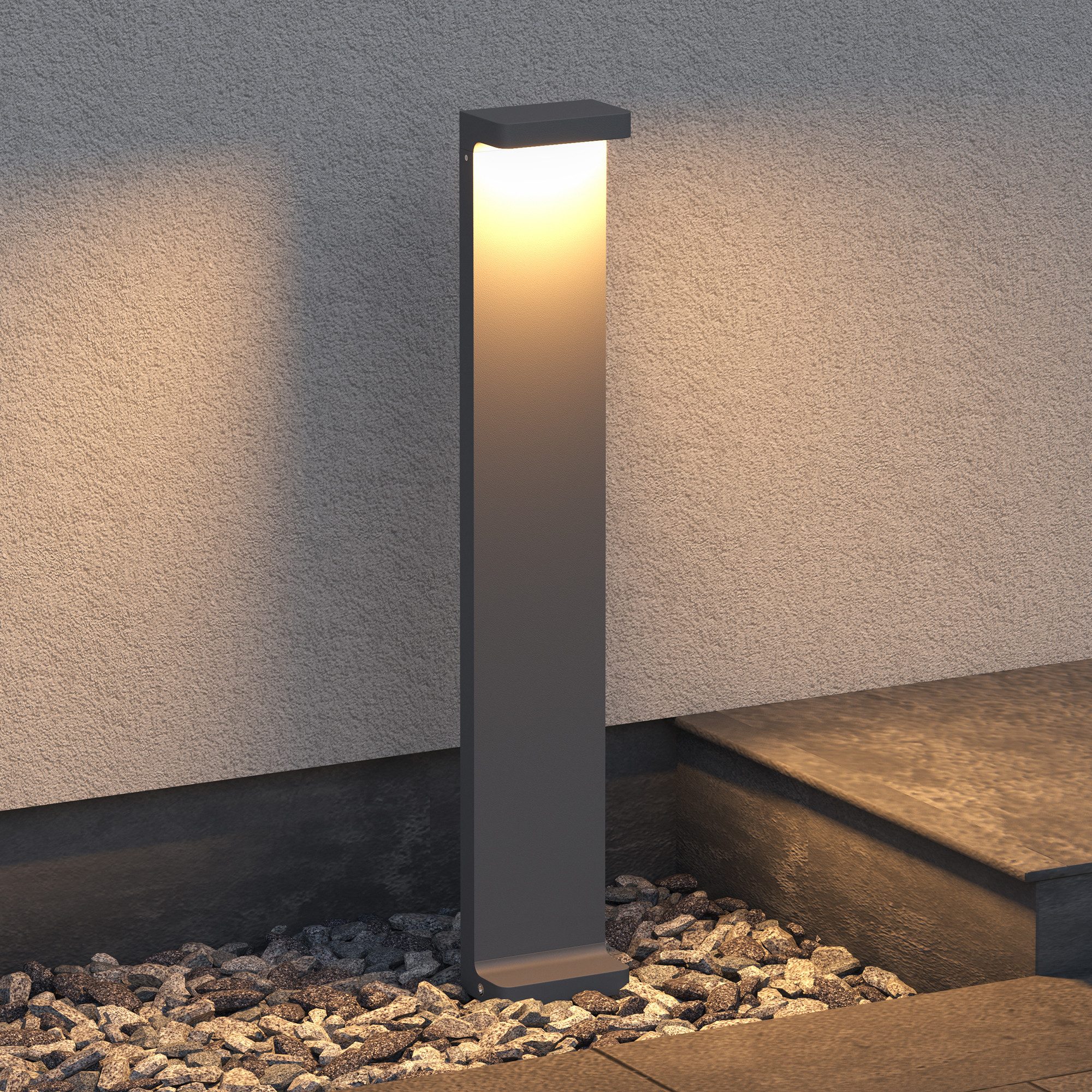 Mai & Mai LED Außen-Stehlampe LED Wegeleuchte IP65 Standleuchte für Außen 6W 3000K Gartenlampe