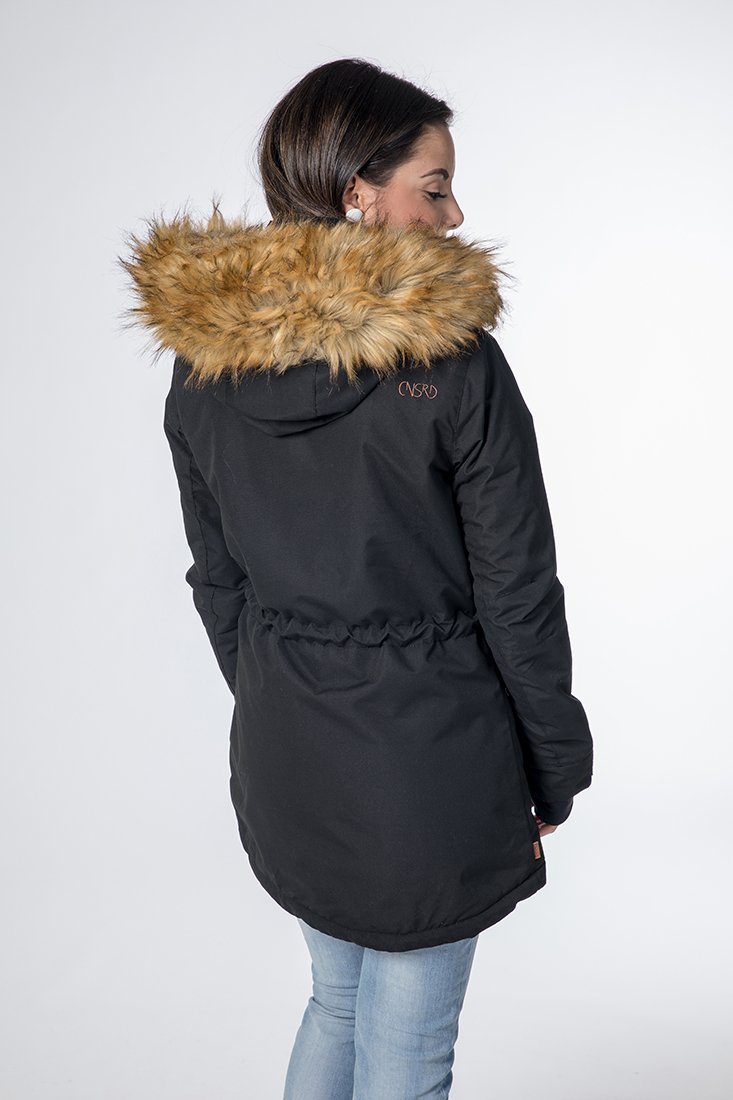 CNSRD Funktionsparka ABBEY FLORA COAT CS mit hochschließendem Kragen und Kapuze