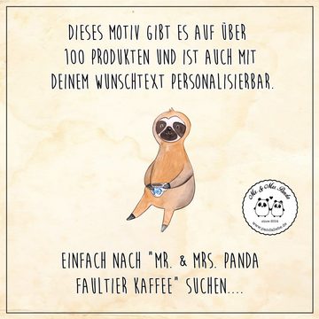 Mr. & Mrs. Panda Trinkflasche Faultier Kaffee - Weiß - Geschenk, Kinder, Kindertrinkflasche, Grunds, Mundstück mit Deckel