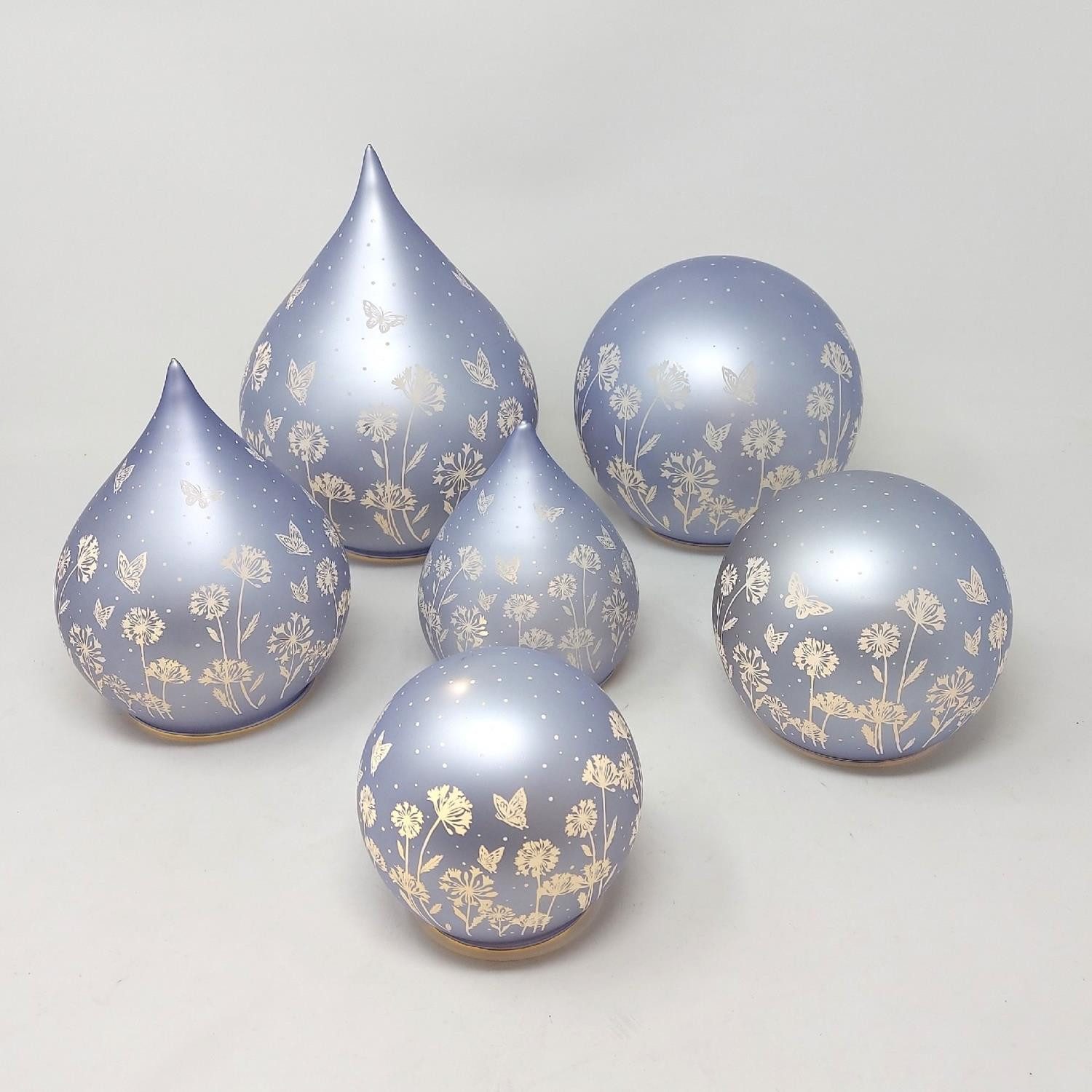 formano Nachttischlampe Blumenwiese, Mit Timerfunktion, Lila, Motiv: Blumenwiese