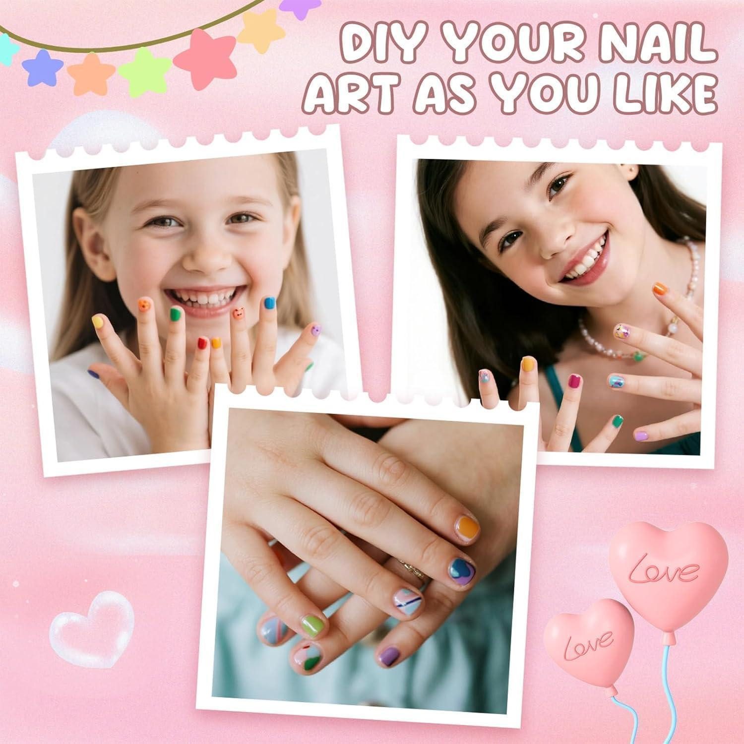 LuxusKollektion Kunstfingernägel Nägel 120 Mädchen Aufkleben 5 Style Jelly Kleber Cute Color DSet