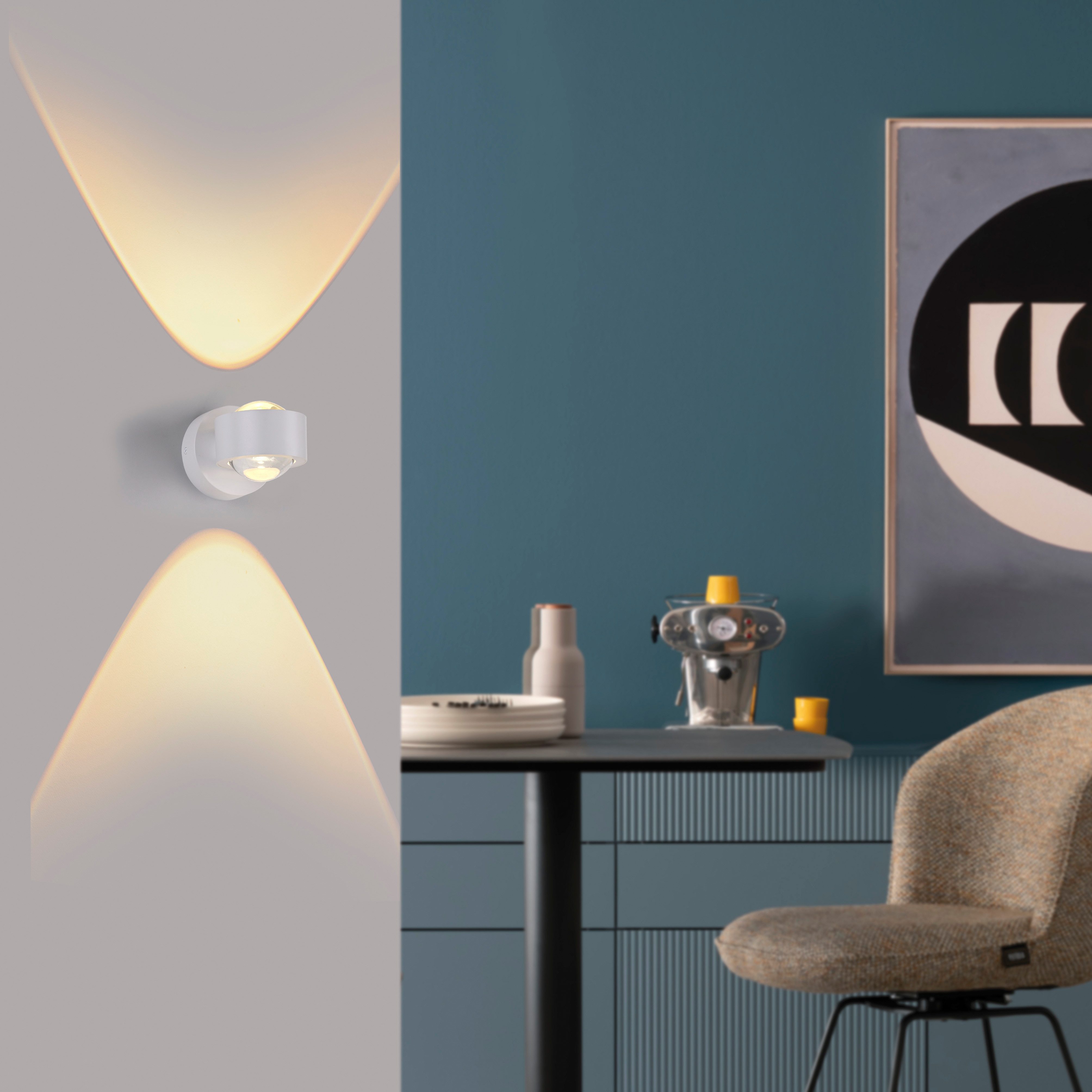 SCHÖNER WOHNEN-Kollektion LED Wandleuchte CHIA, LED fest integriert, Warmweiß, SCHÖNER WOHNEN Kollektion, Up- und Downlight