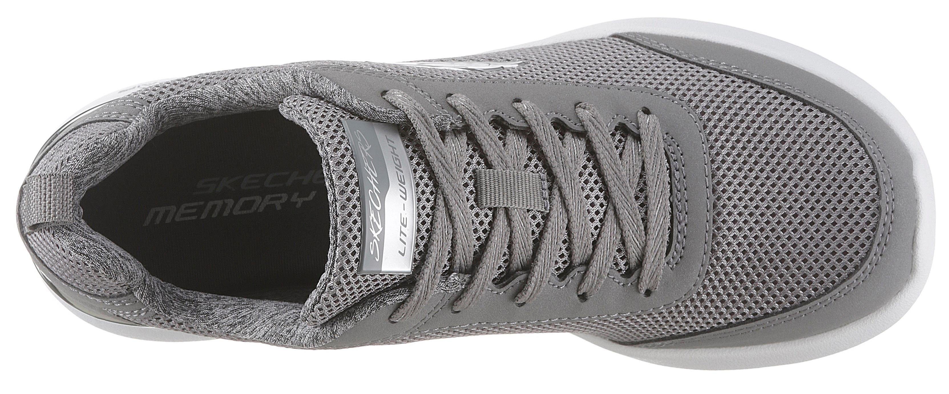Skechers Skech-Air Dynamight - Ferse Fast Metallic-Element an Brake grau mit der Sneaker