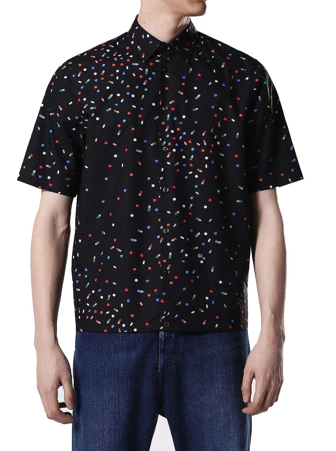 Diesel Kurzarmhemd Diesel S-Art Printed CAMICIA Herren Hemd