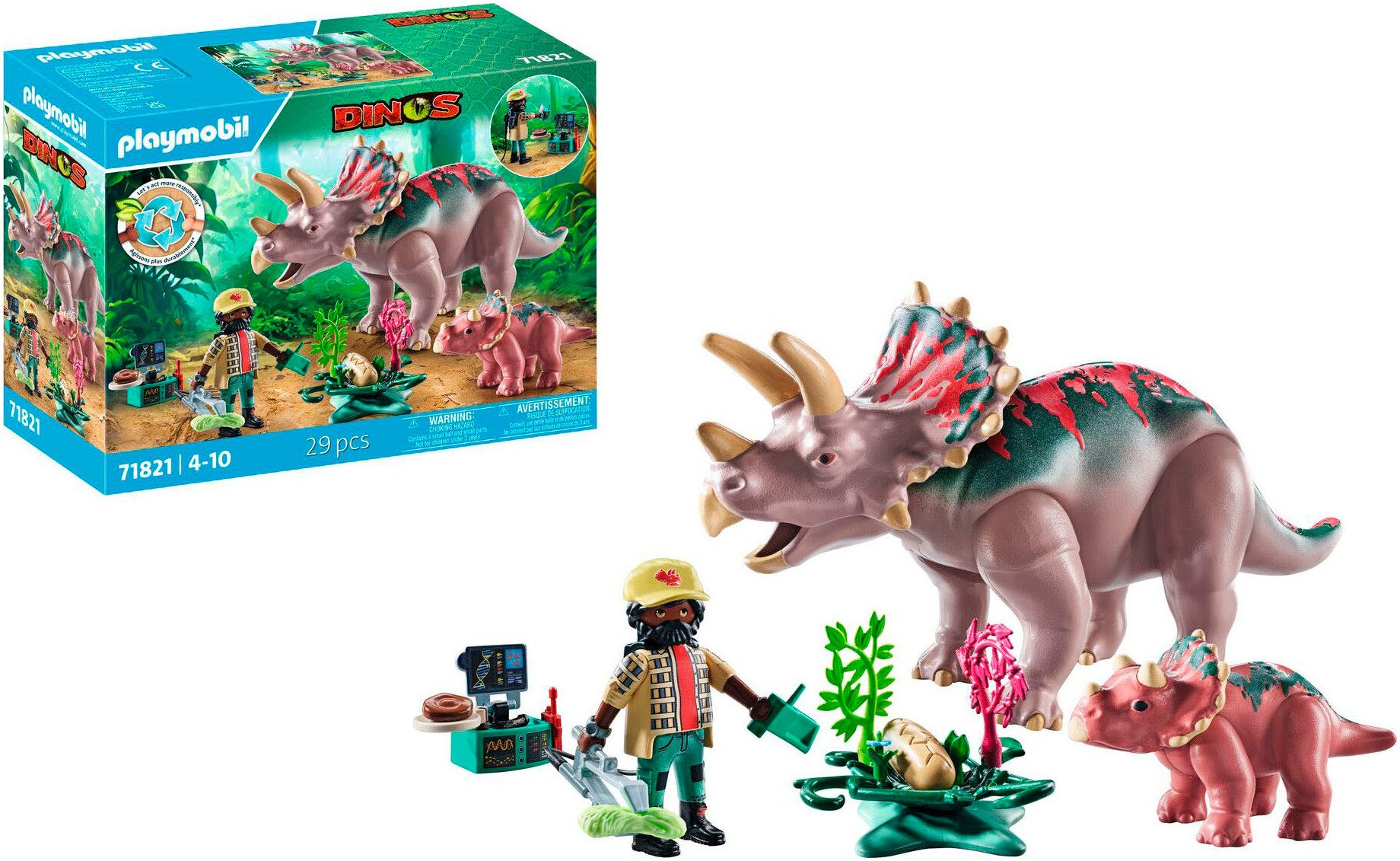 Playmobil® Triceratops mit Jungtier (71821), Playmobil günstig online kaufen