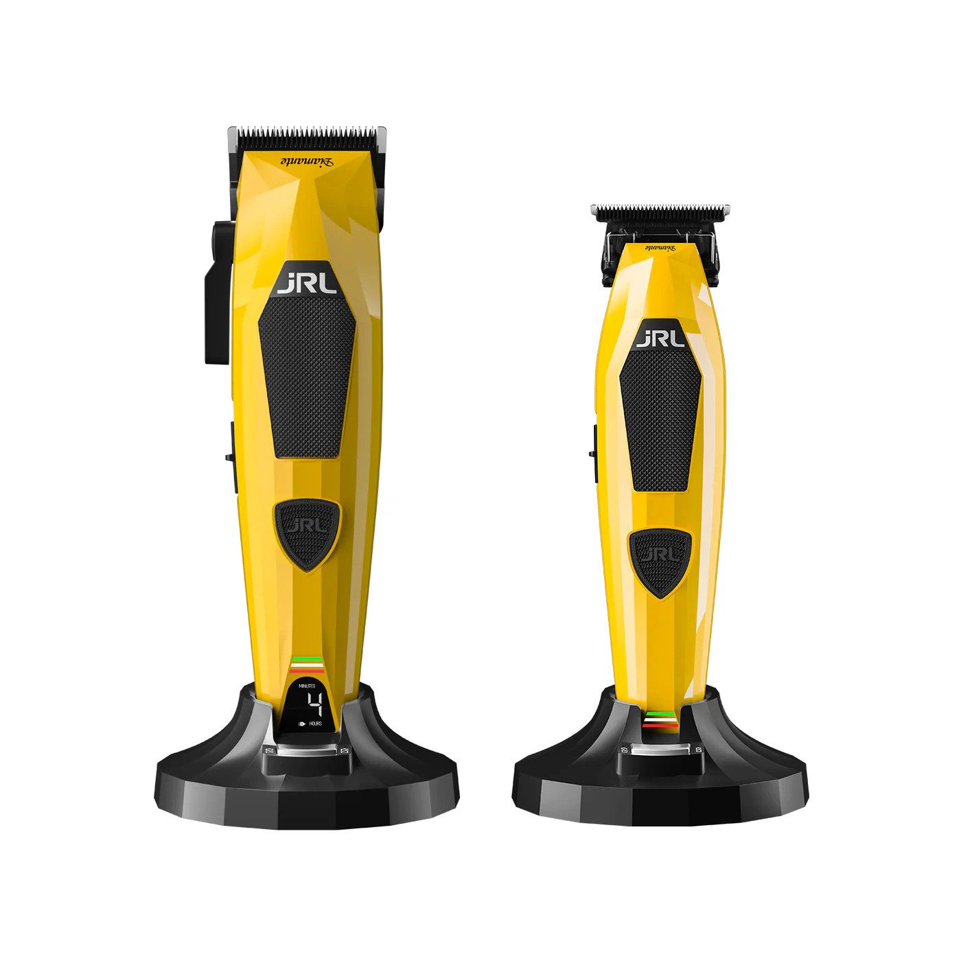 JRL Haarschneider JRL Diamante Clipper & Trimmer Combo Kit, Clipper + Trimmer, Ladestationen, Zubehör & Pflege-Set, Cool Blade™, Smart-Clip™, EZ-Gap™ Blade, Quick-Swap Blade