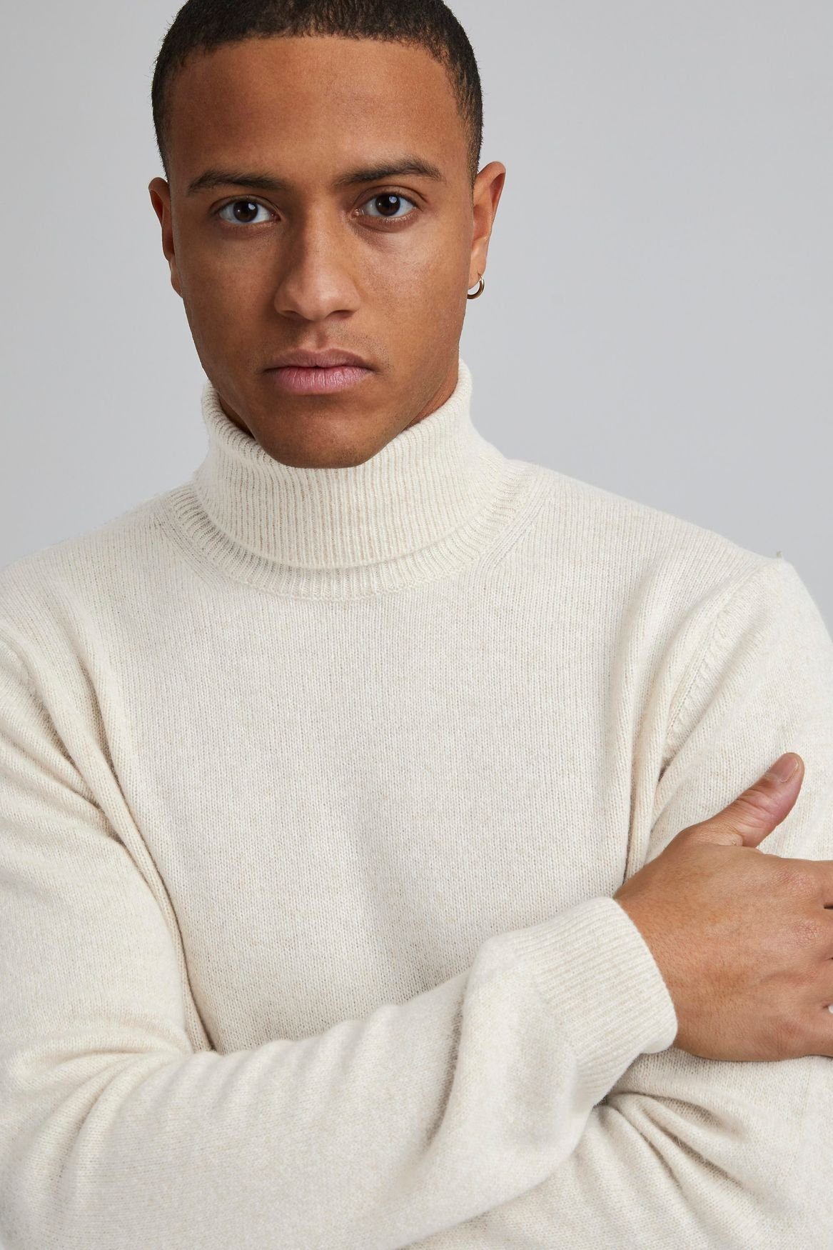 Casual Friday Strickpullover Karl roll neck bounty knit - H-4428